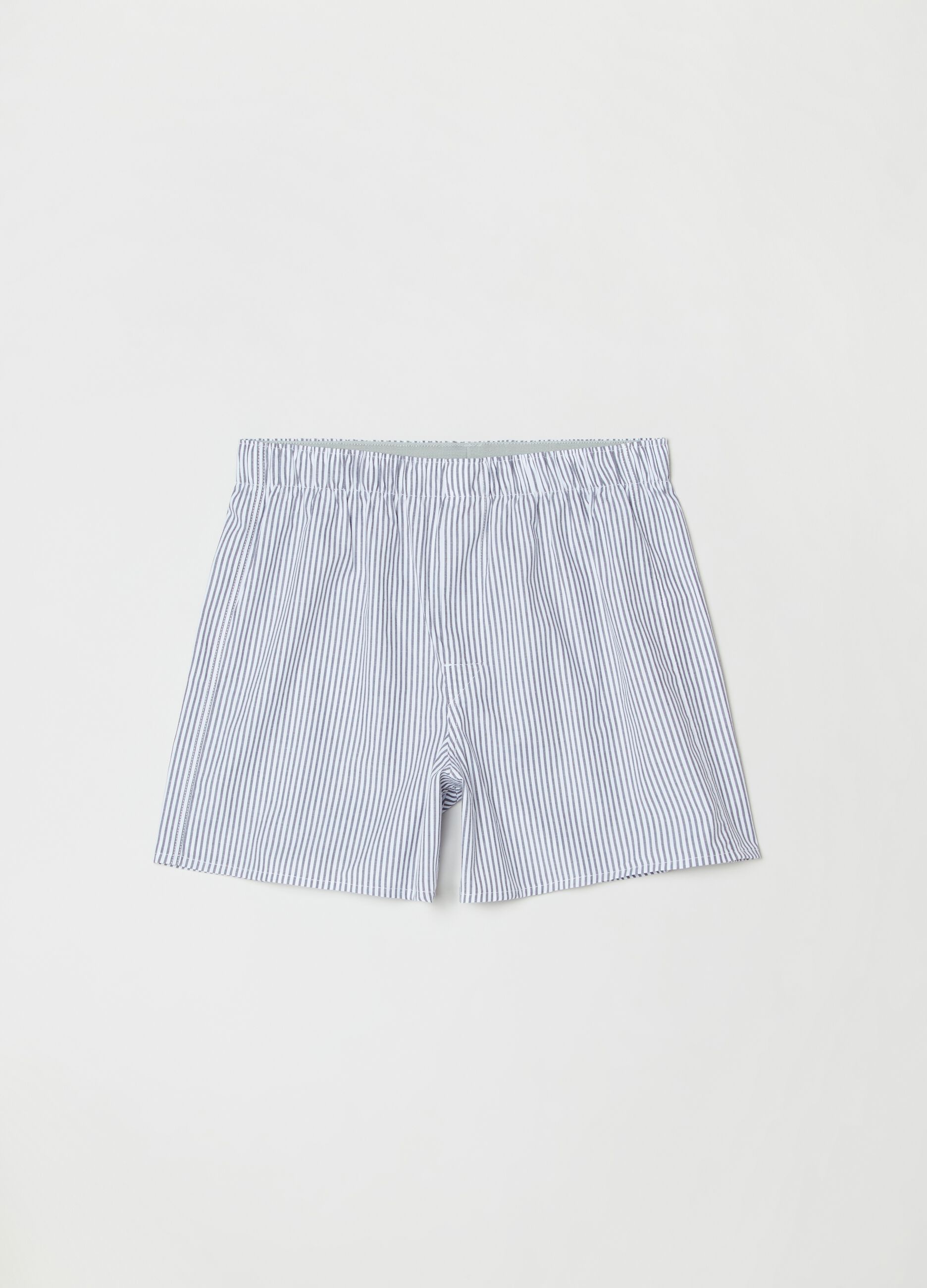 Three-pair pack boxers in cotton canvas