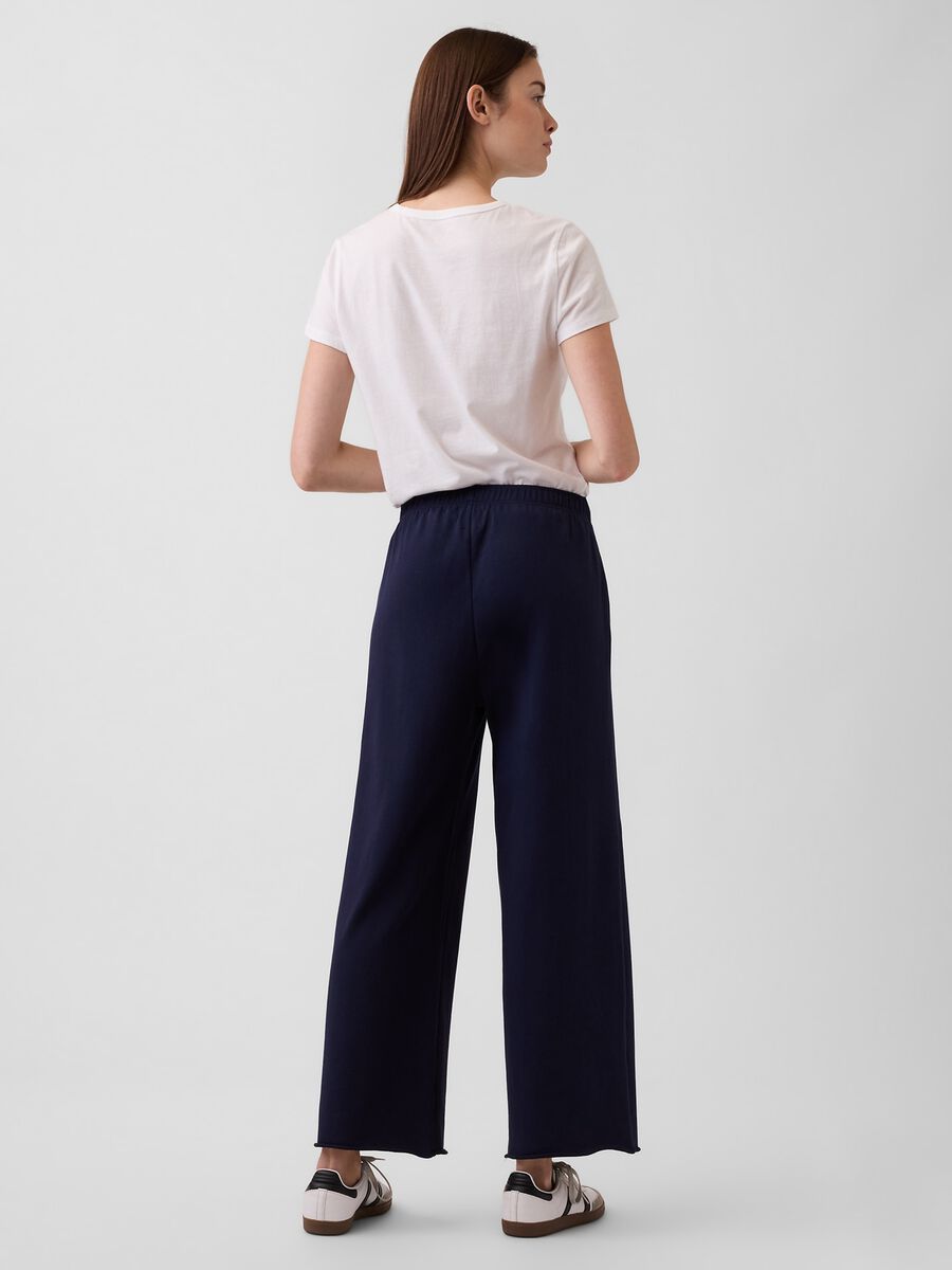 Joggers a palazzo in misto cotone con logo GAP Donna_2