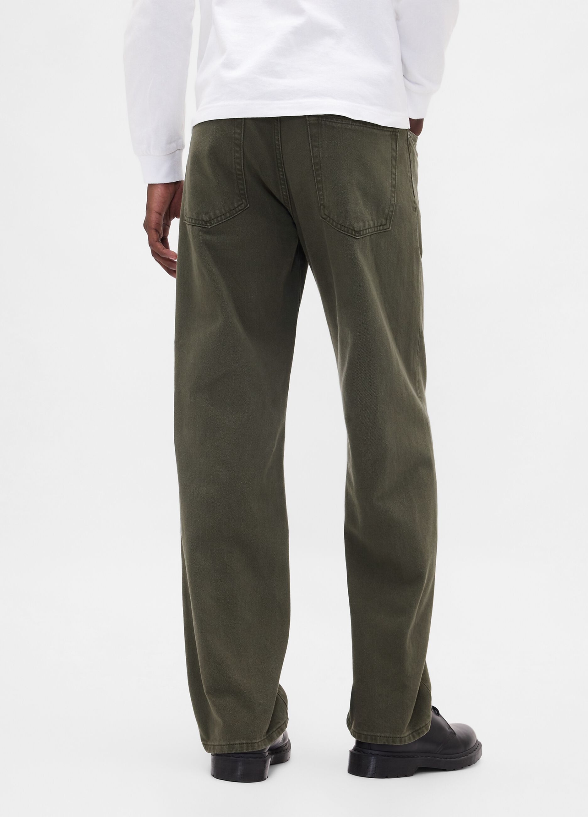Pantaloni verde in cotone_2