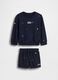 Set felpa e shorts in misto cotone con logo GAP_1