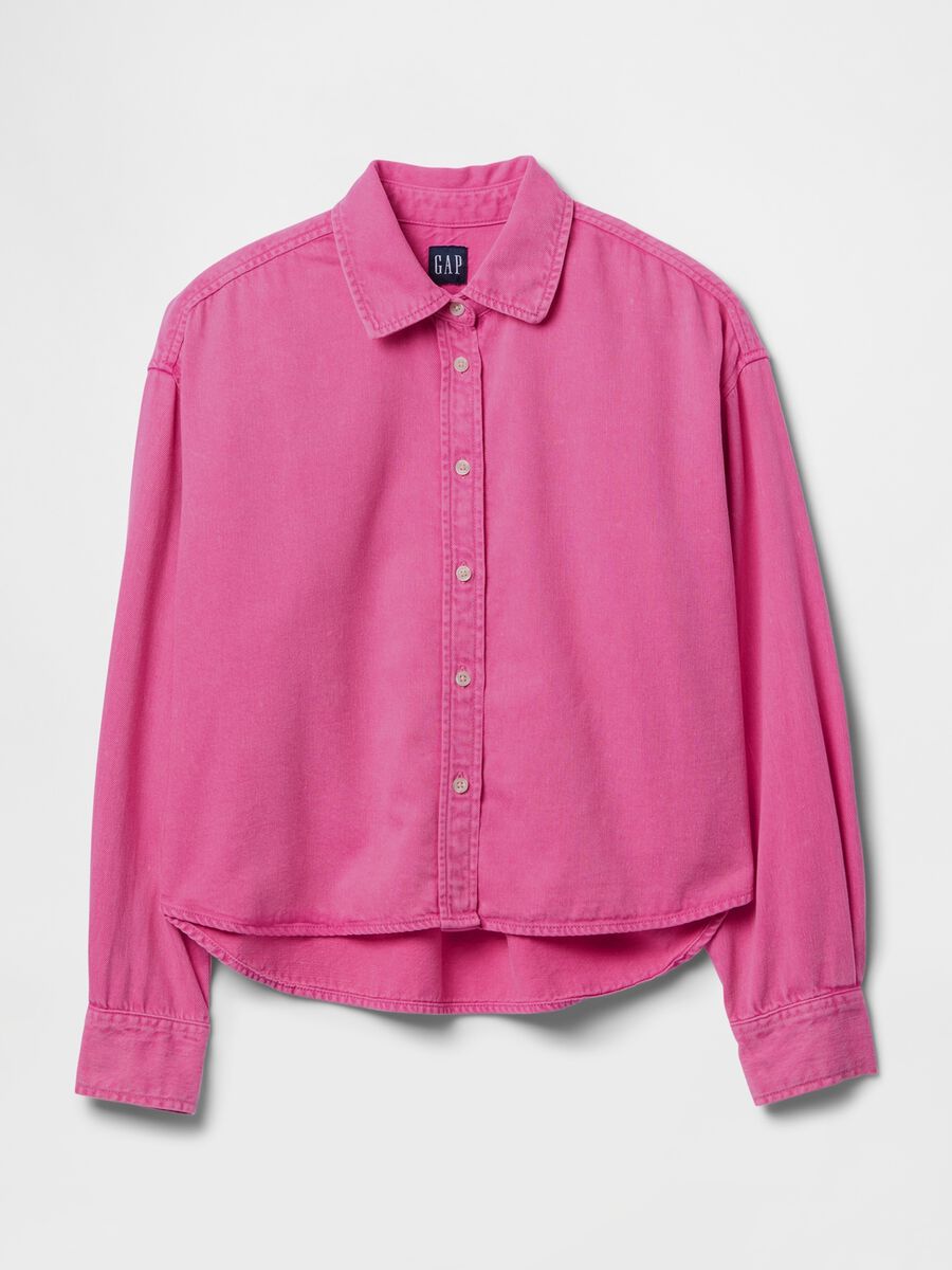 Camicia oversize rosa Donna_3