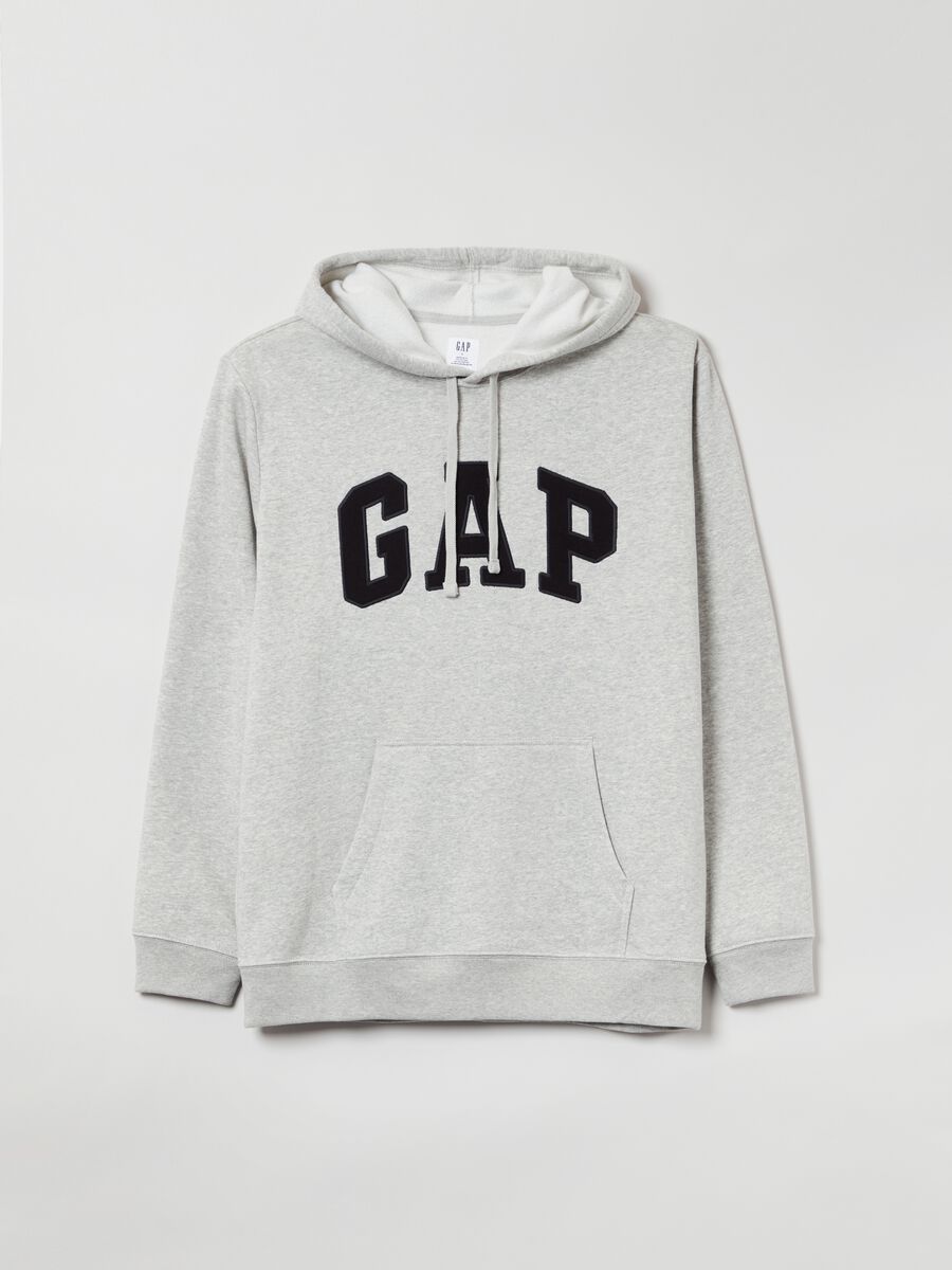 Felpa con cappuccio e ricamo logo Uomo_2