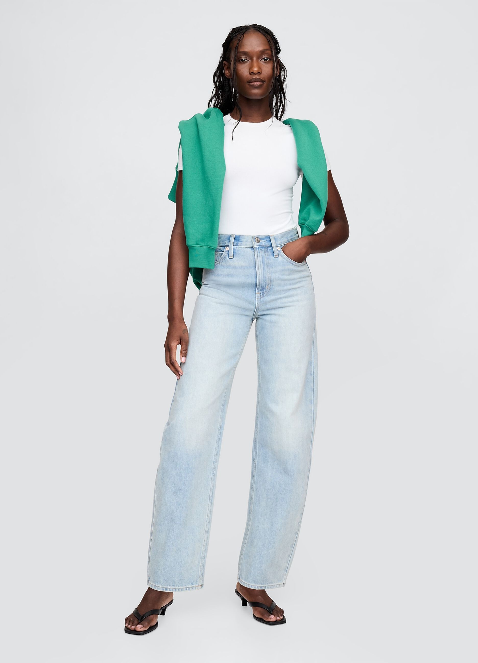 White stretch cotton bodysuit