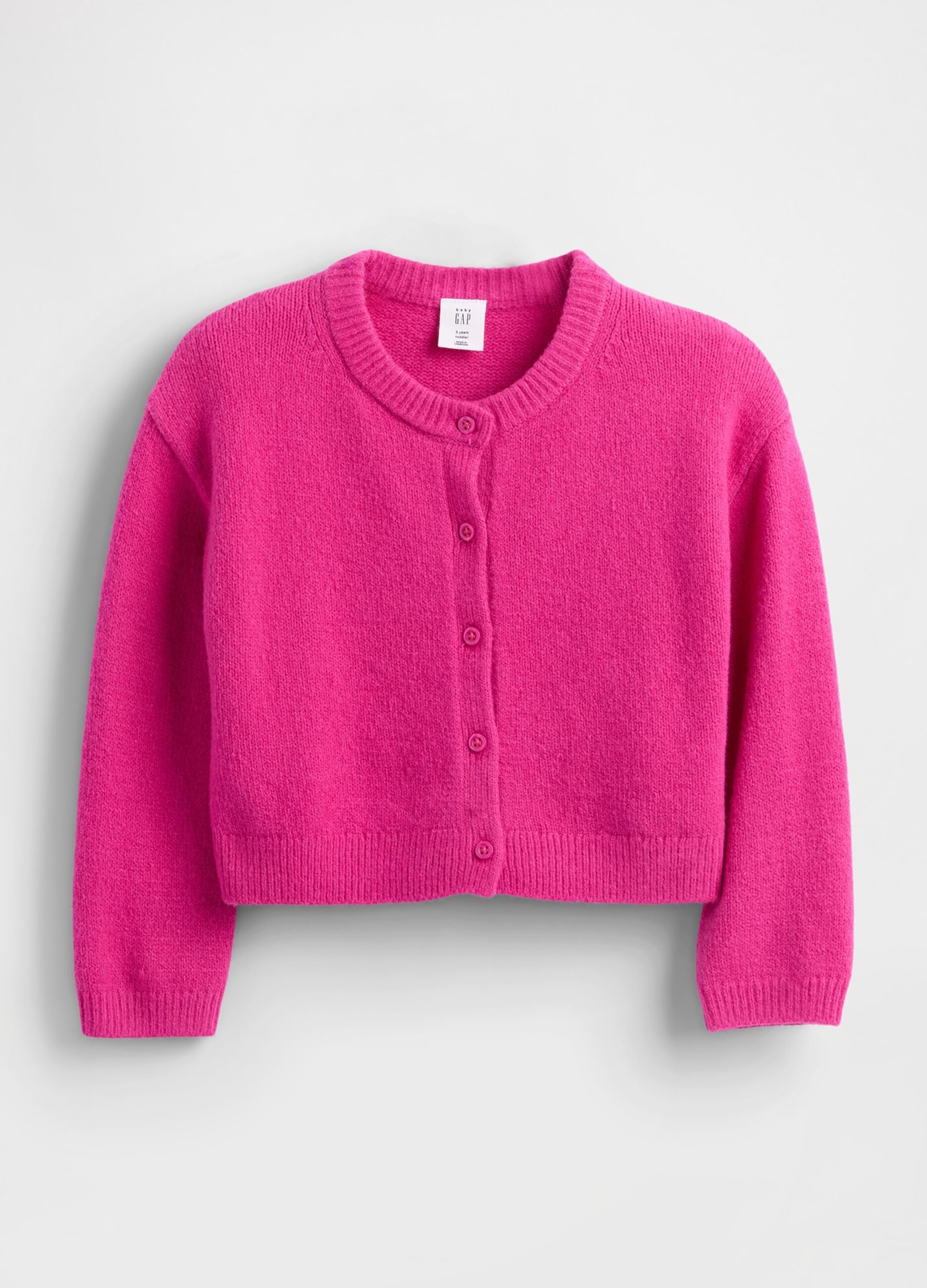 Pink Cotton Blend Cardigan