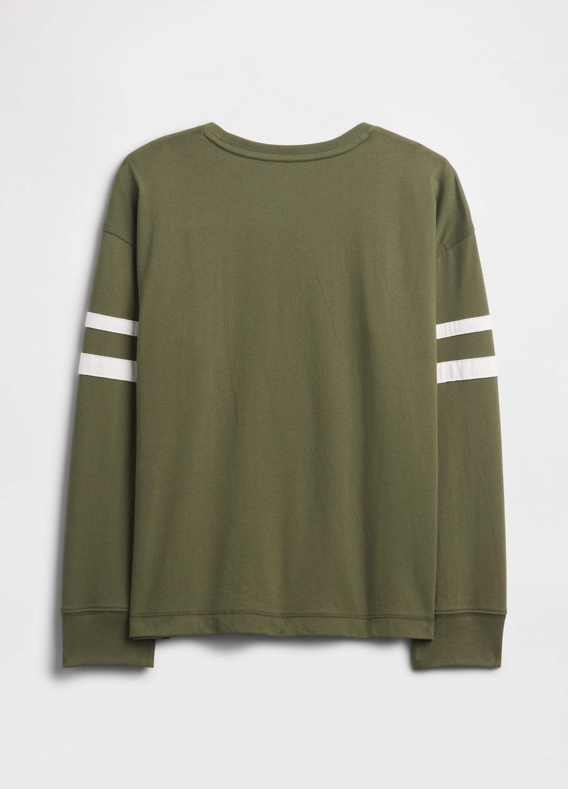 Green Long-Sleeve Cotton T-Shirt_1
