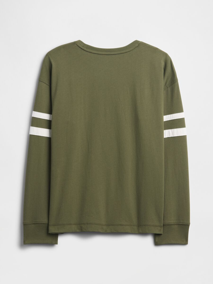 Green Long-Sleeve Cotton T-Shirt Boy_1