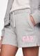 Grey shorts with drawstring and logo patch_3