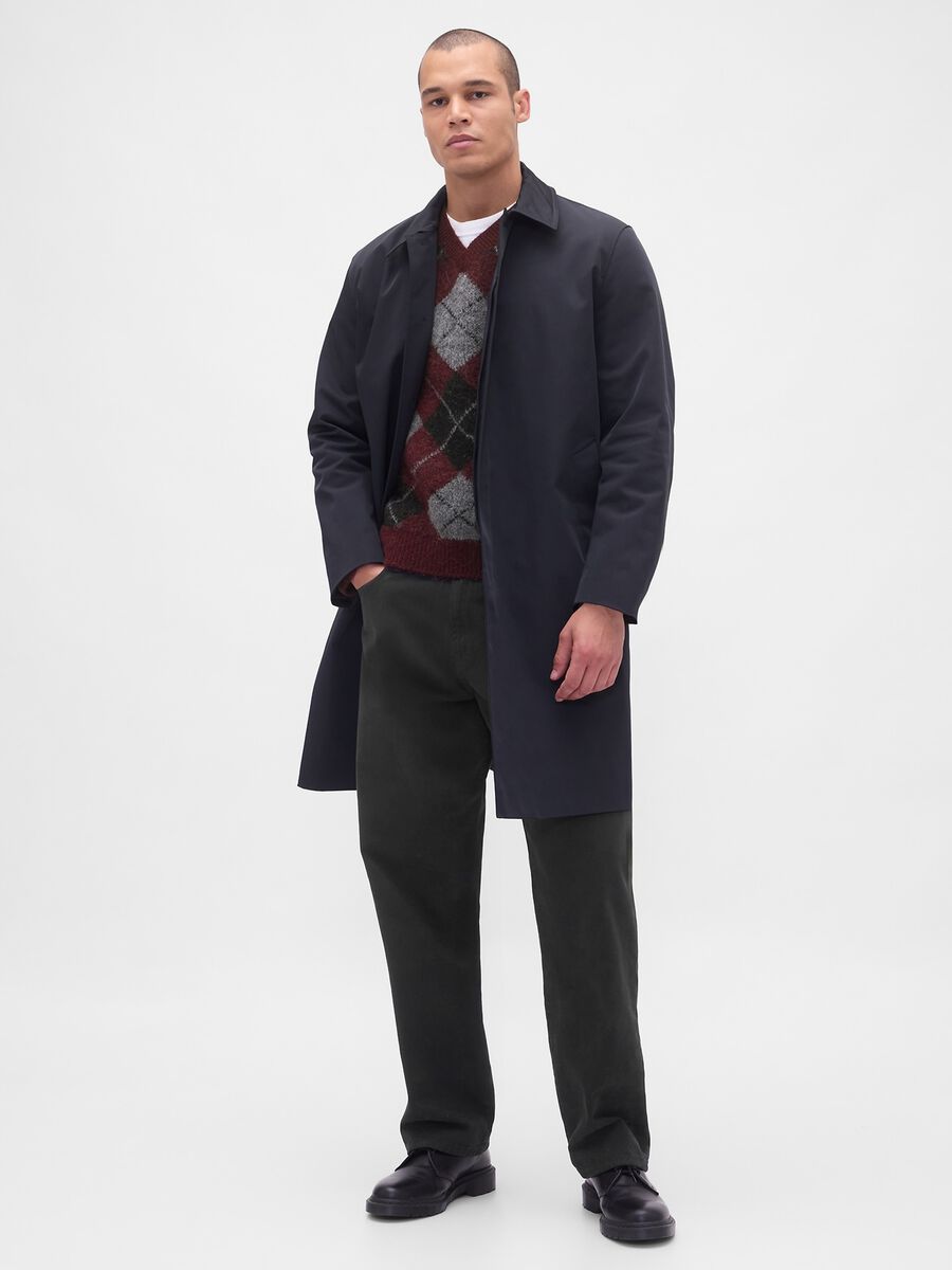 Multicolour pullover in stretch fabric with tartan pattern Man_2