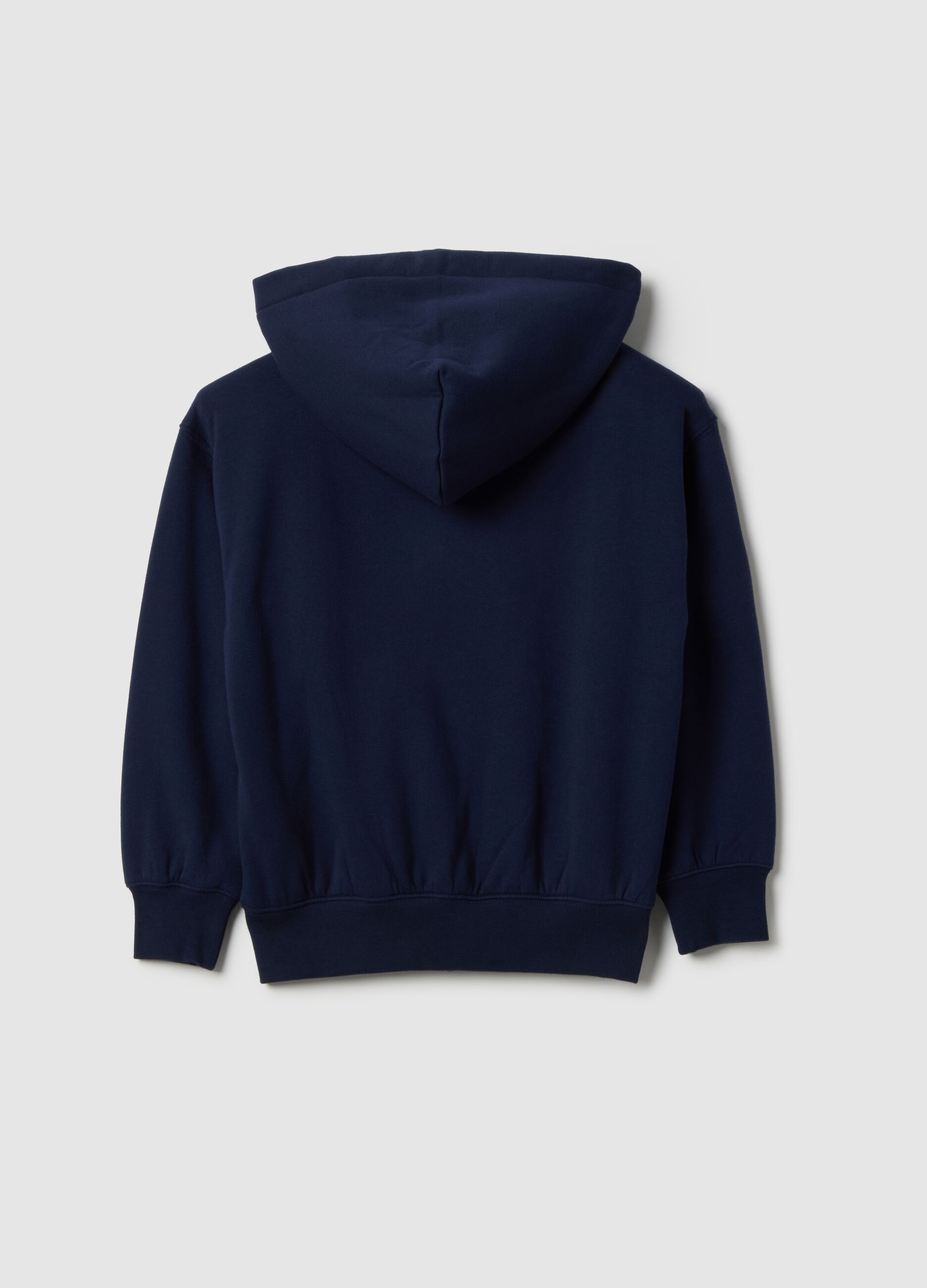 Blue hoodie with full zip