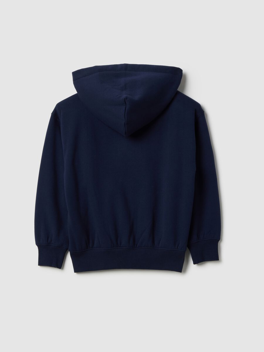 Blue hoodie with full zip Boy_1