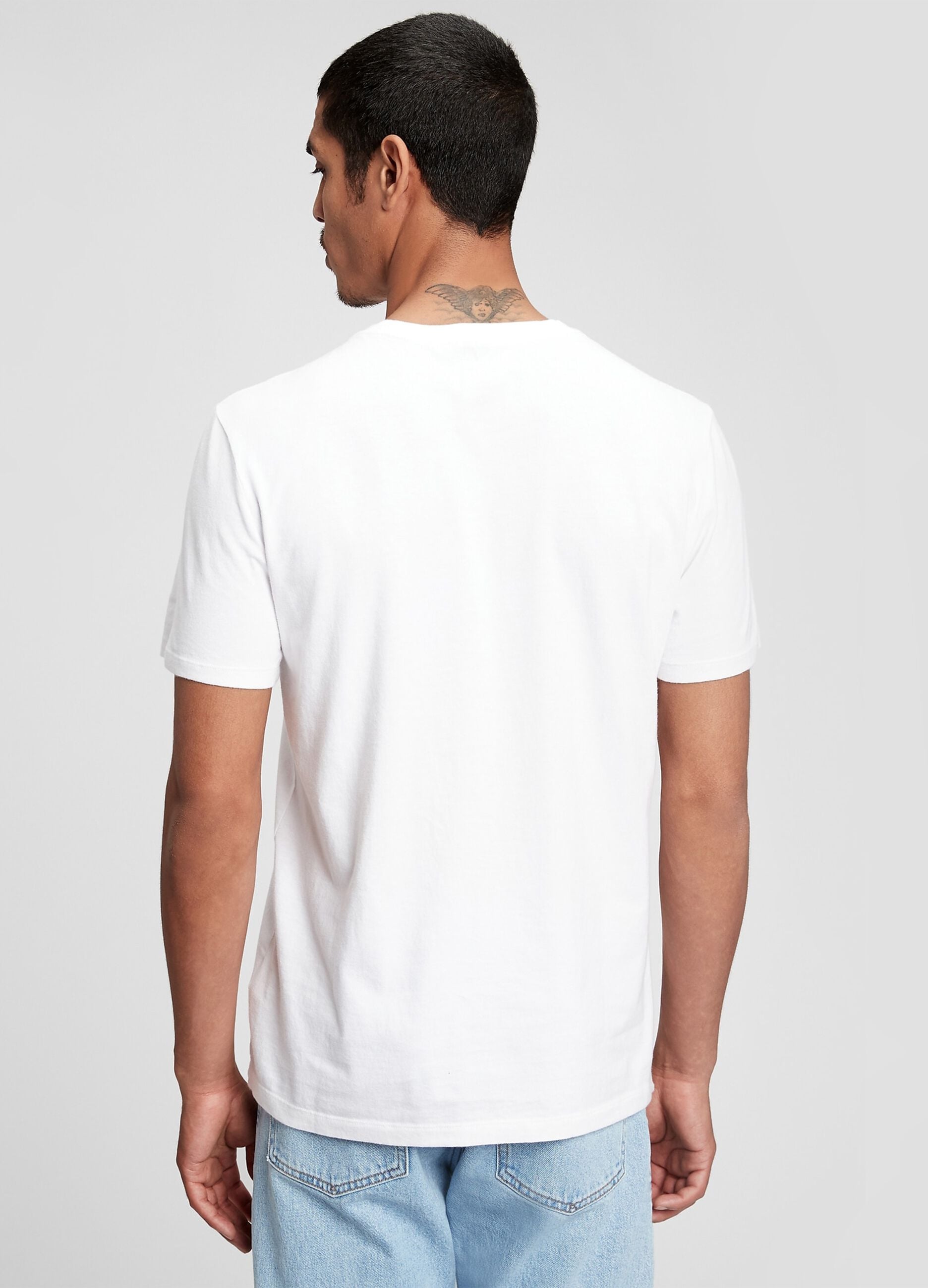 T-shirt girocollo in cotone