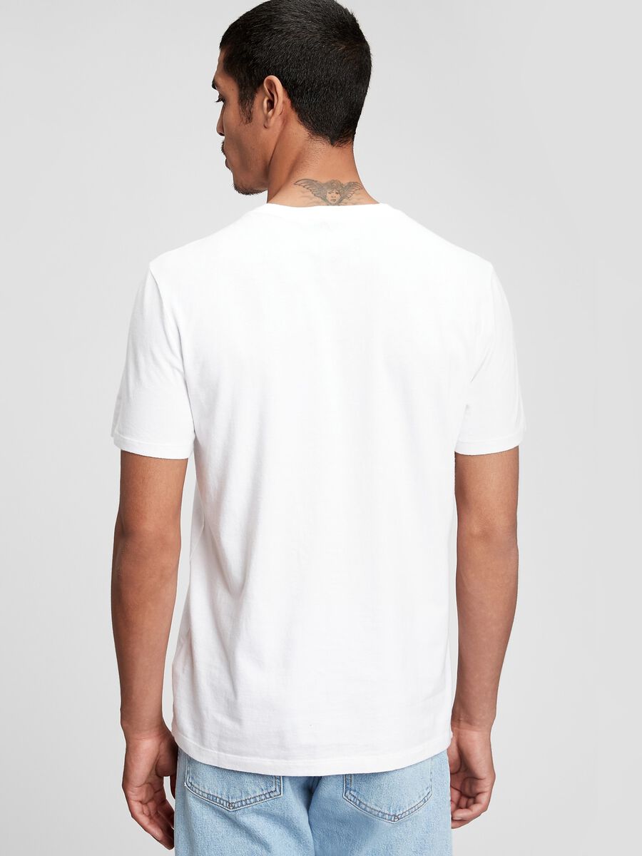 Cotton T-shirt with round neck Man_1