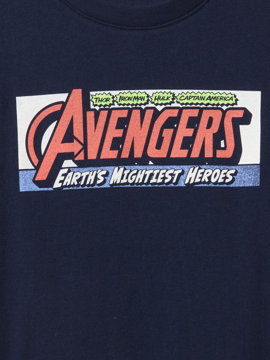 T-shirt Avengers blu con stampa grafica Boy_1