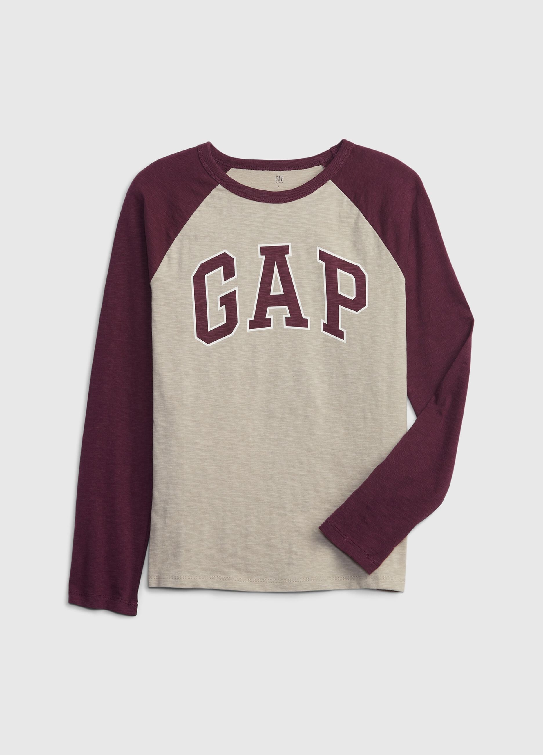 T-shirt con maniche raglan e stampa