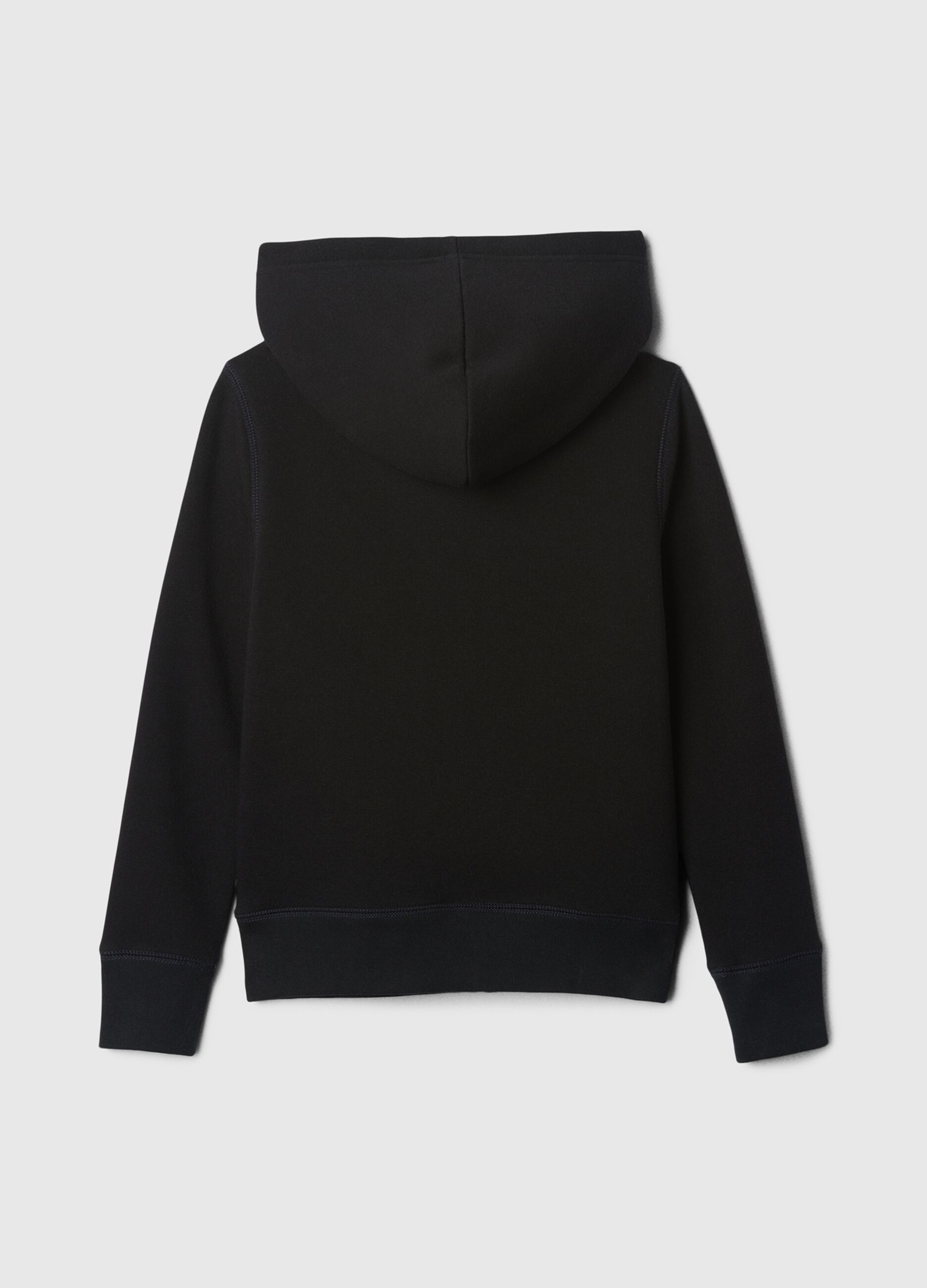 Full-zip sweatshirt and hood with sherpa lining_1