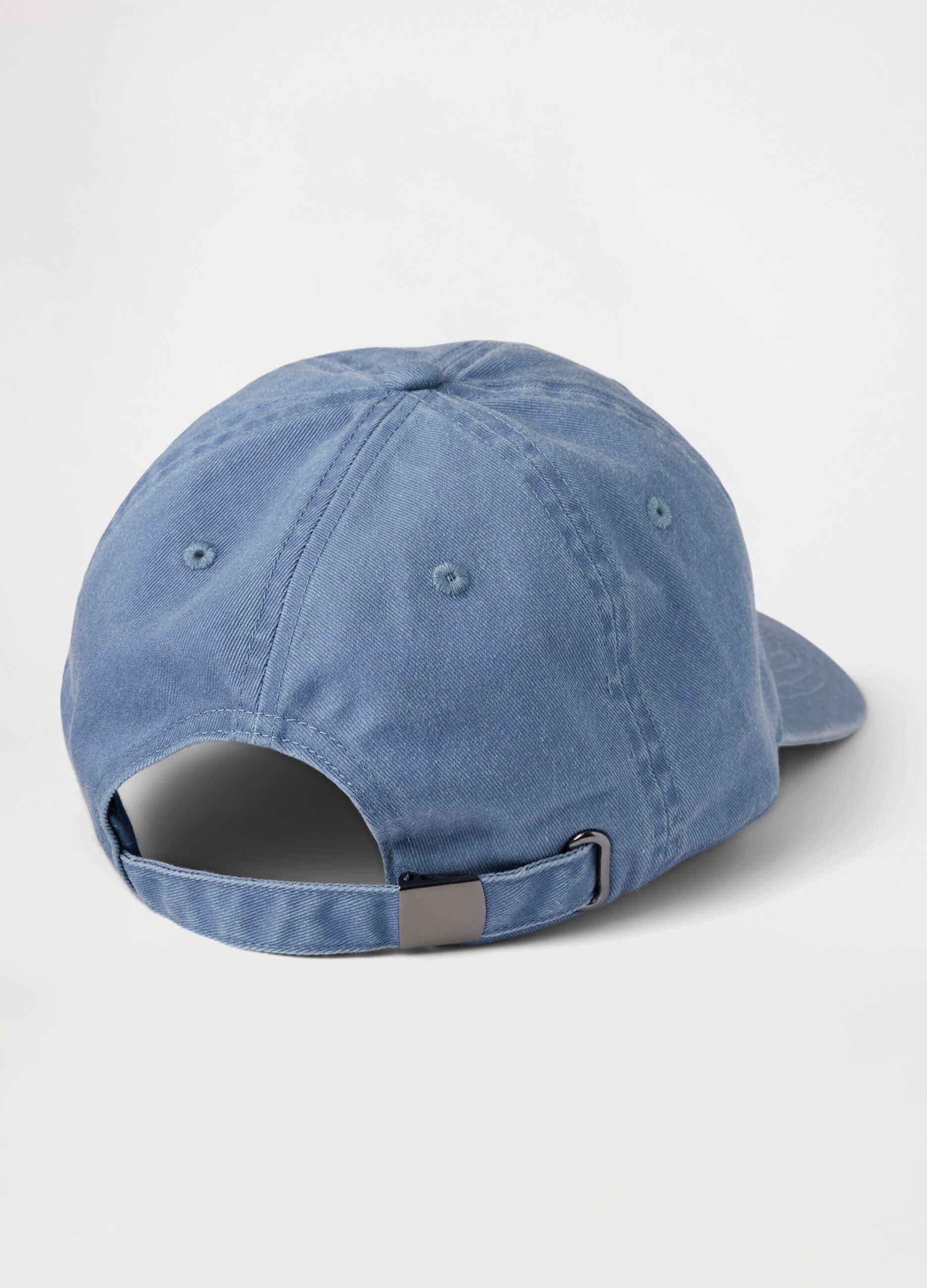 Cappello da baseball blu in cotone_1