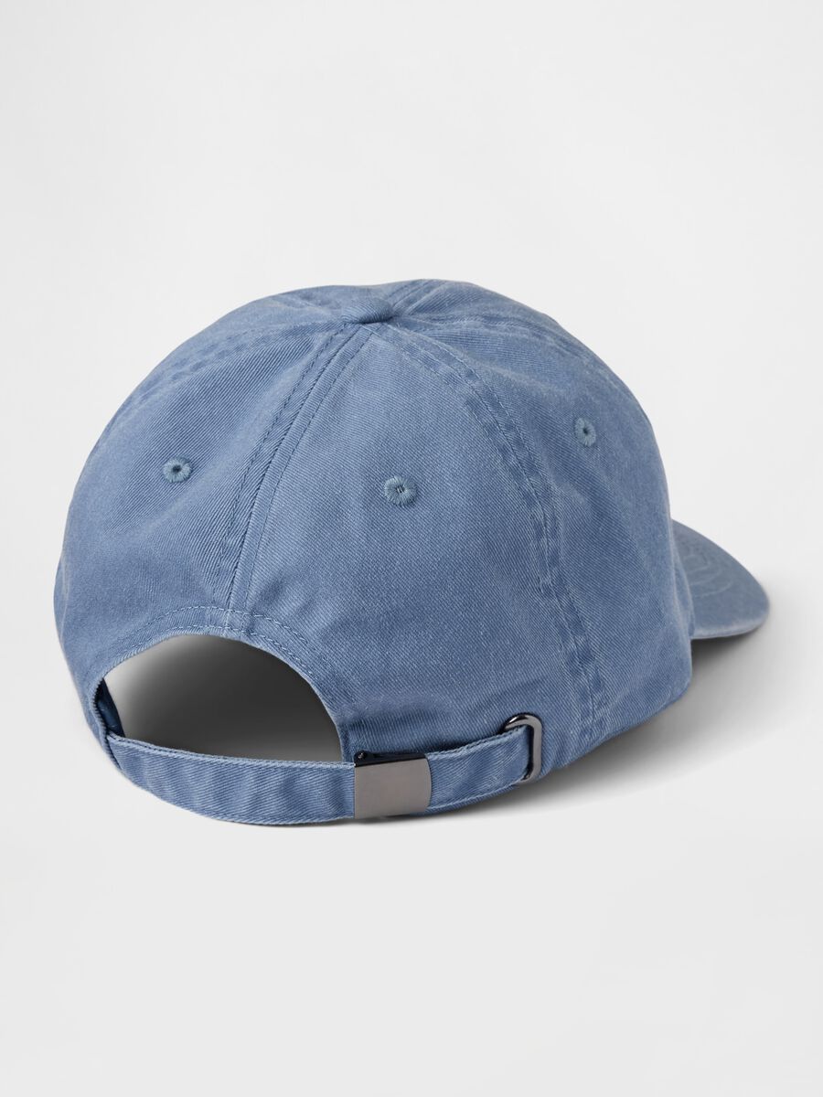 Cappello da baseball blu in cotone Donna_1