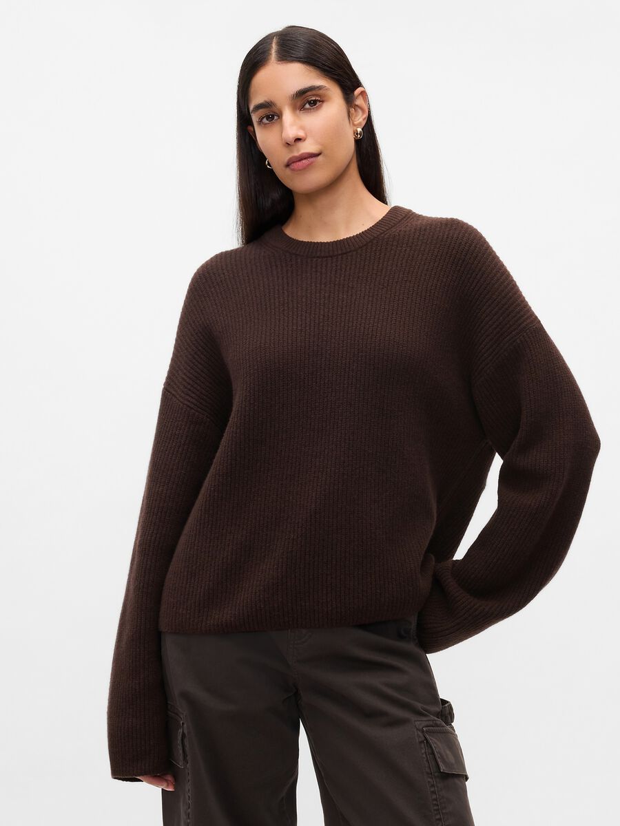 Pullover with ribbed design Woman_0