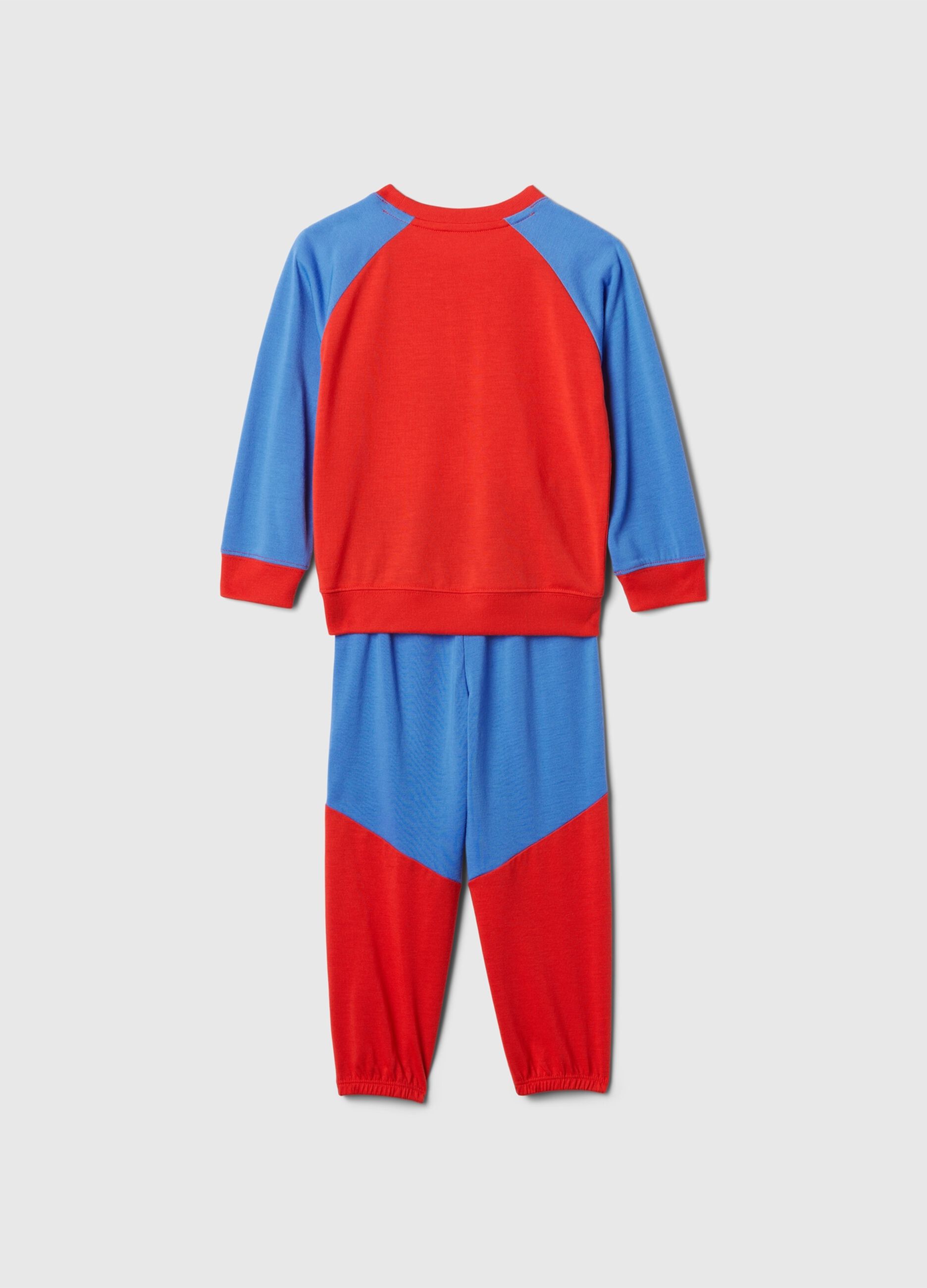 Long two-tone pyjamas with Spider-Man print_1