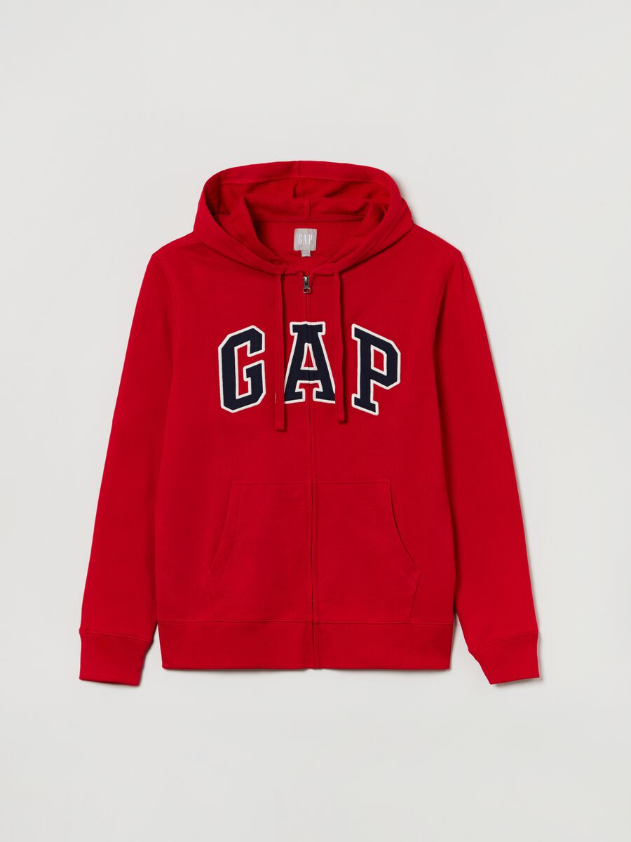 Full-zip in French Terry con cappuccio Uomo_0