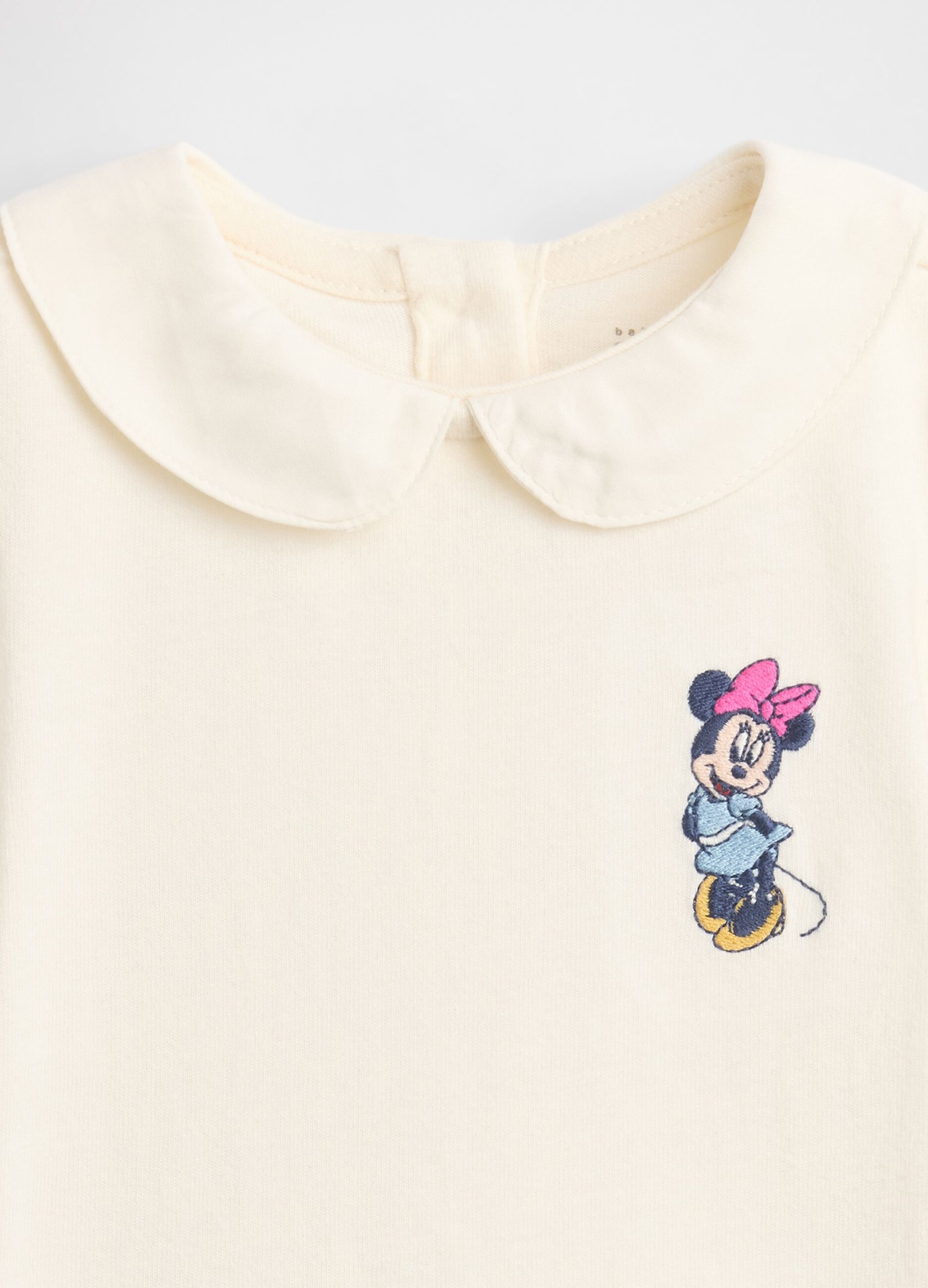 White baby bodysuit with collar_2