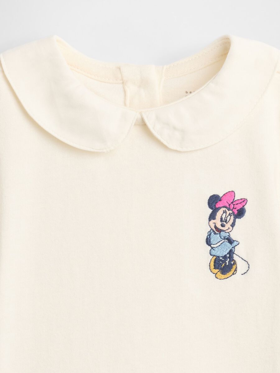 White baby bodysuit with collar Newborn Boy_2