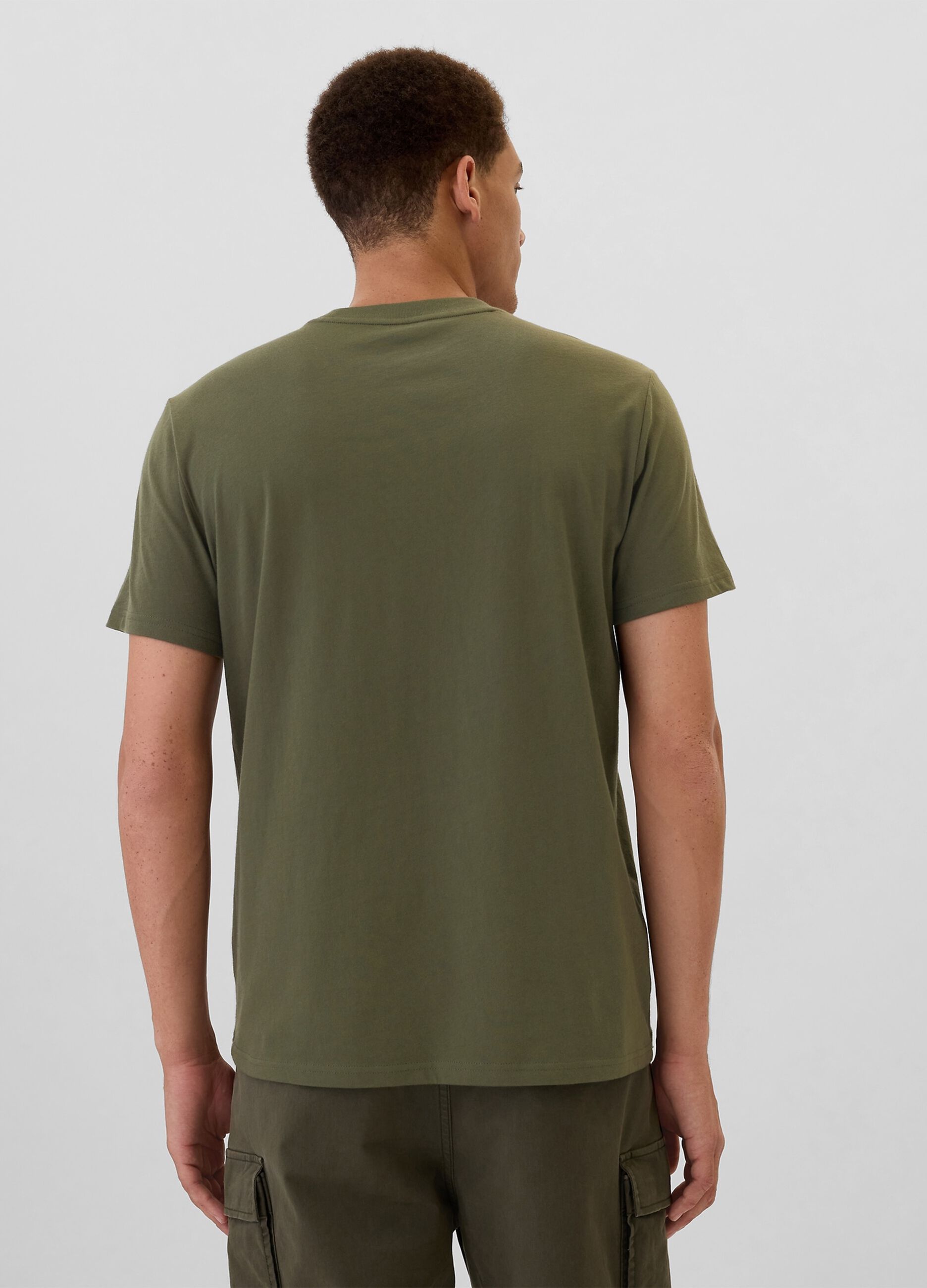 T-shirt in cotone con tasca_2
