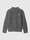 Pullover mock neck con mezza zip