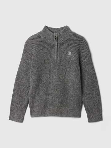 Pullover mock neck con mezza zip_0
