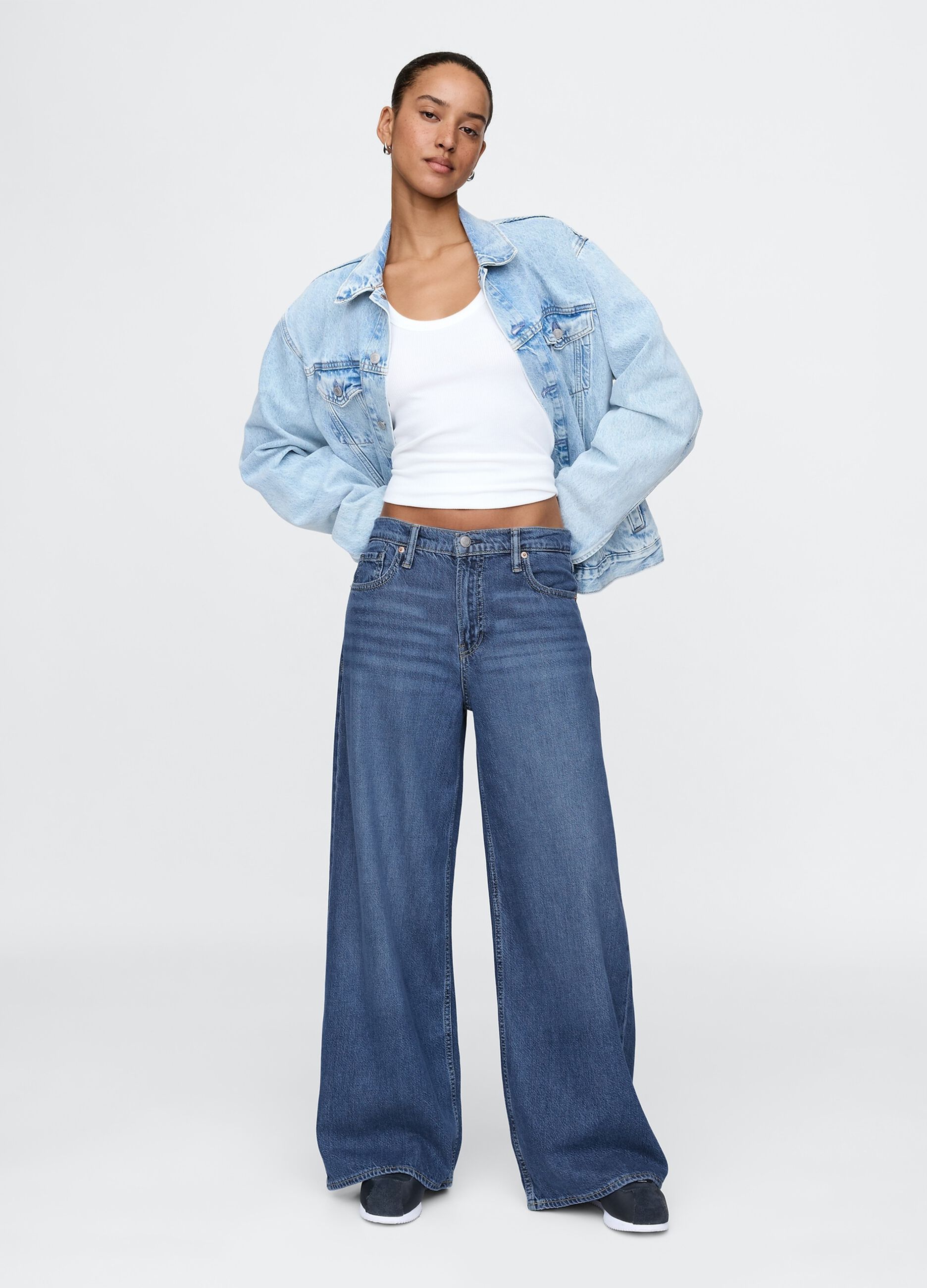 Jeans a gamba larga denim Gap