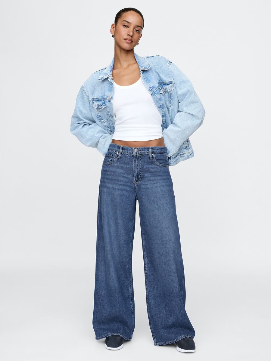 Jeans a gamba larga denim Gap Donna_0