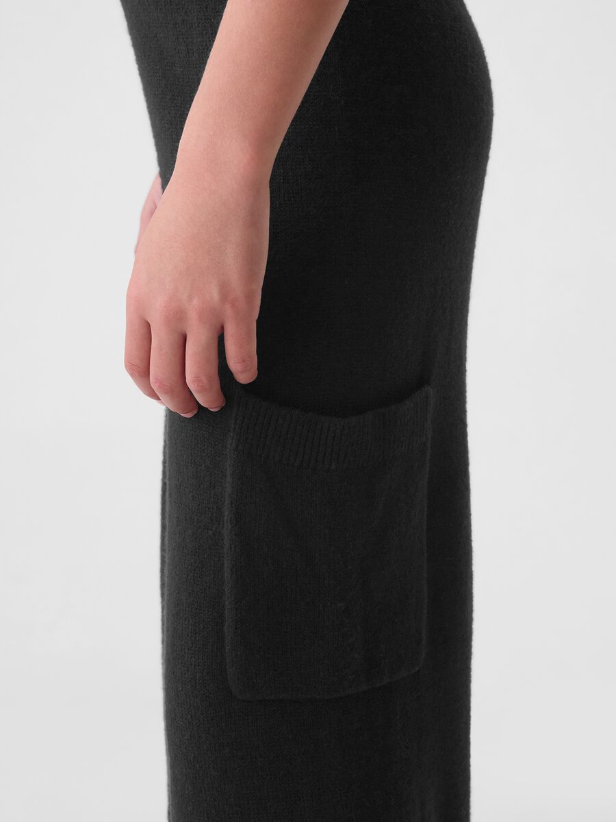 Pantalone a gamba larga in maglia Bambina_3