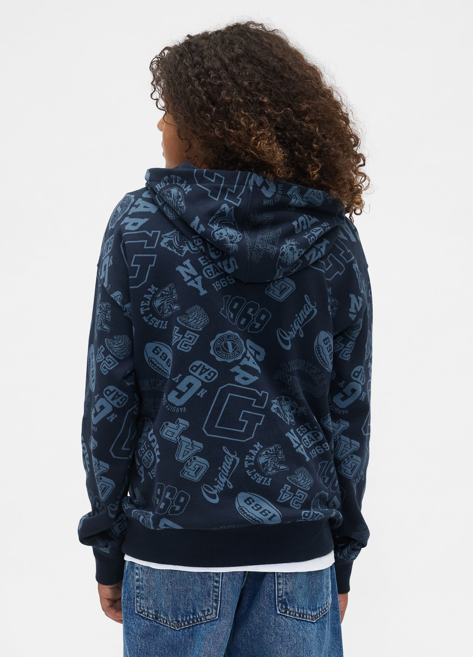 Blue Sweatshirt with Print_2