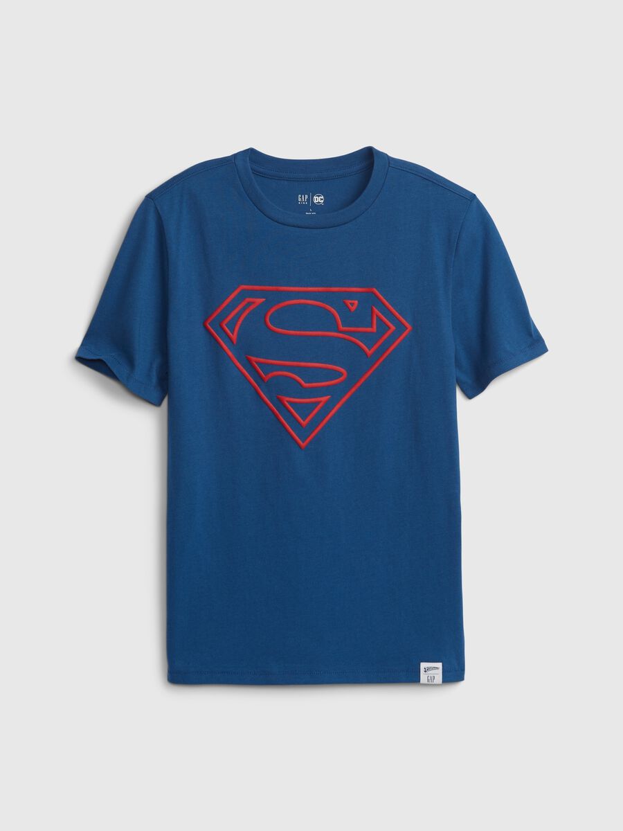 T-shirt in cotone con stampa Superman Bambino_0