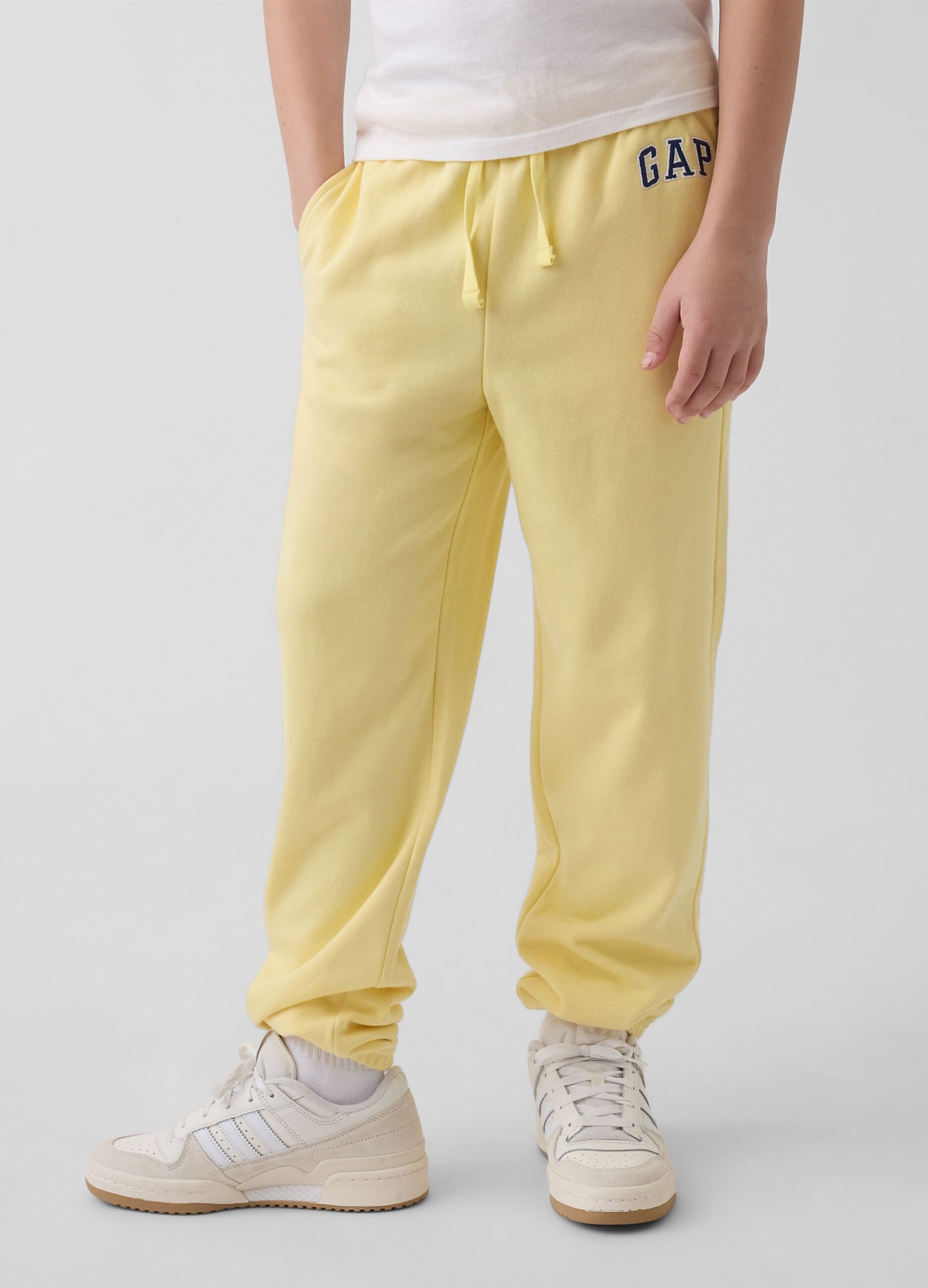 Joggers in misto cotone con logo regular fit