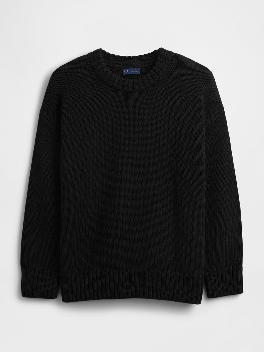 Maglione nero in cotone  Donna_3