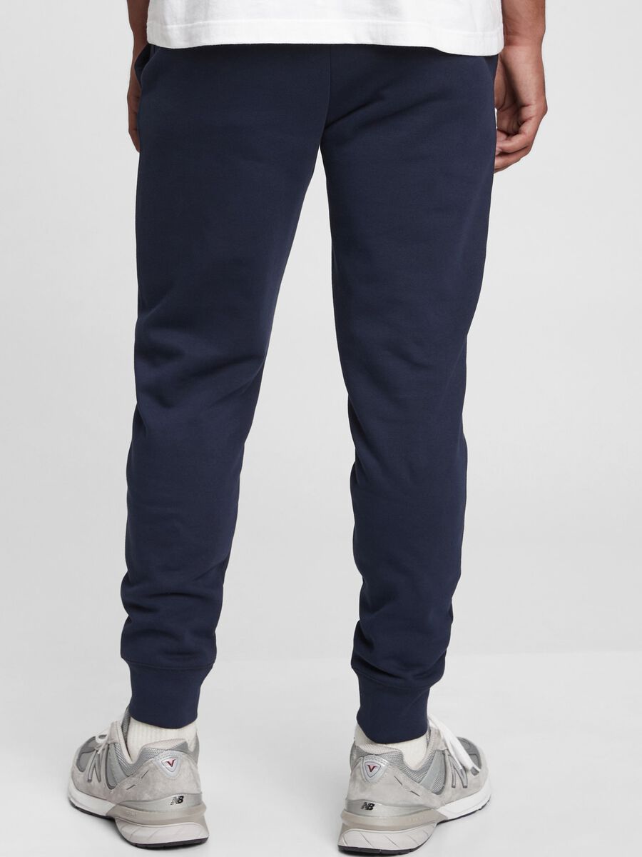 Joggers in felpa con ricamo logo Uomo_2