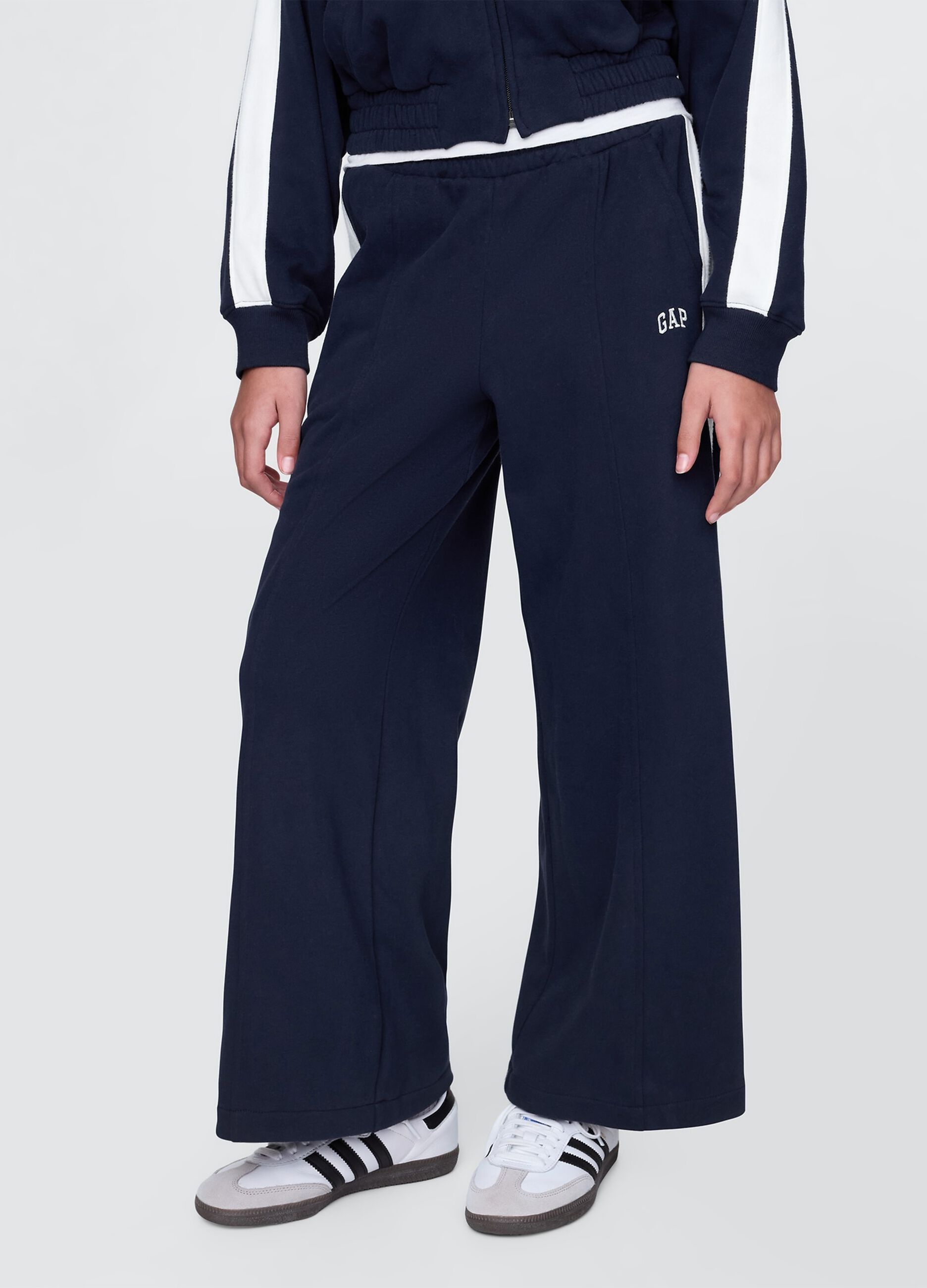 Pantaloni wide leg blu GAP Kids_1