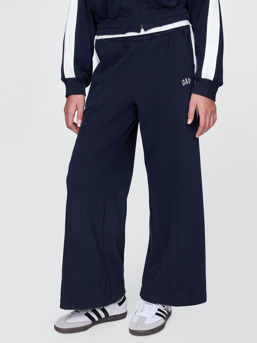 Pantaloni wide leg blu GAP Kids Bambina_1