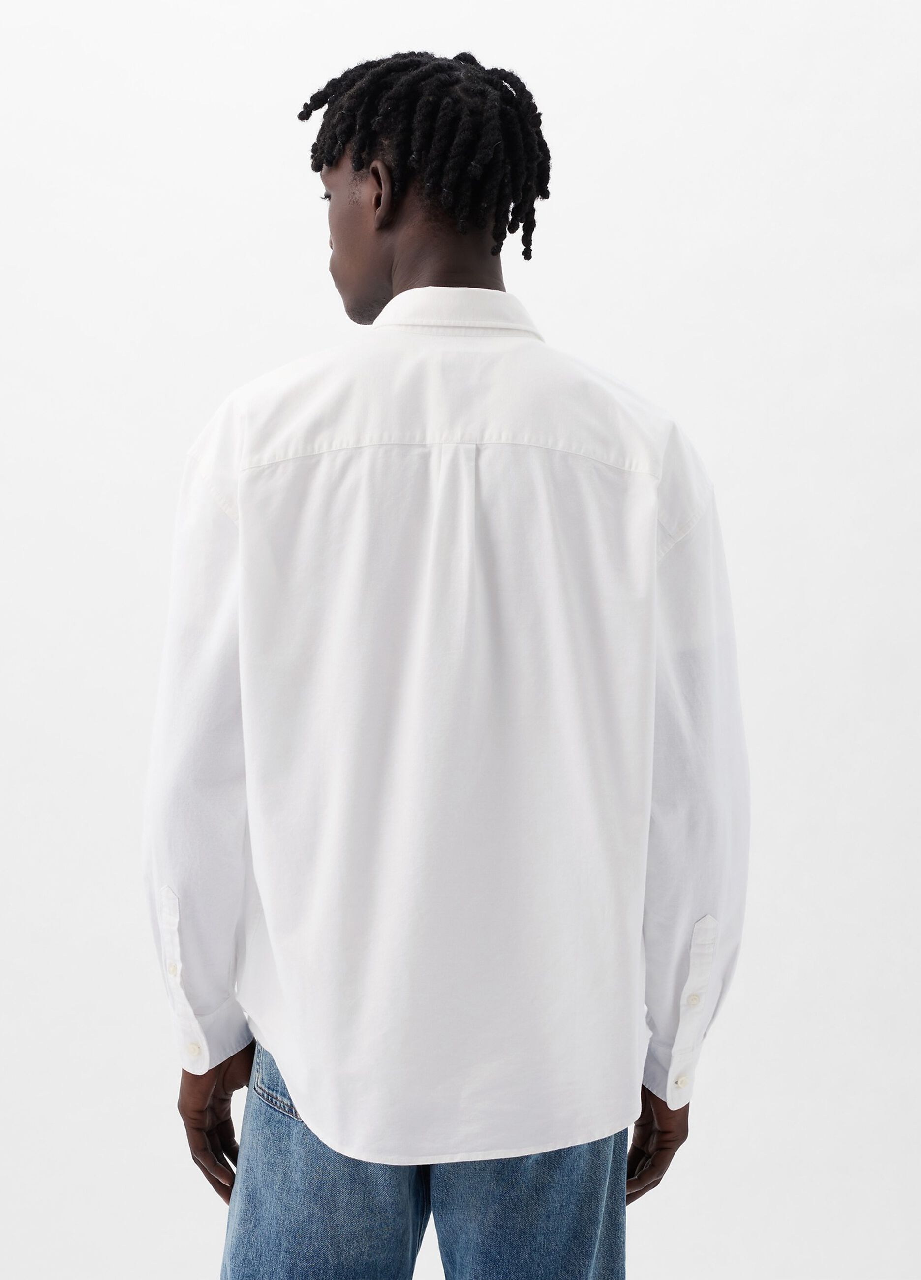 Camicia button-down con tasca_2