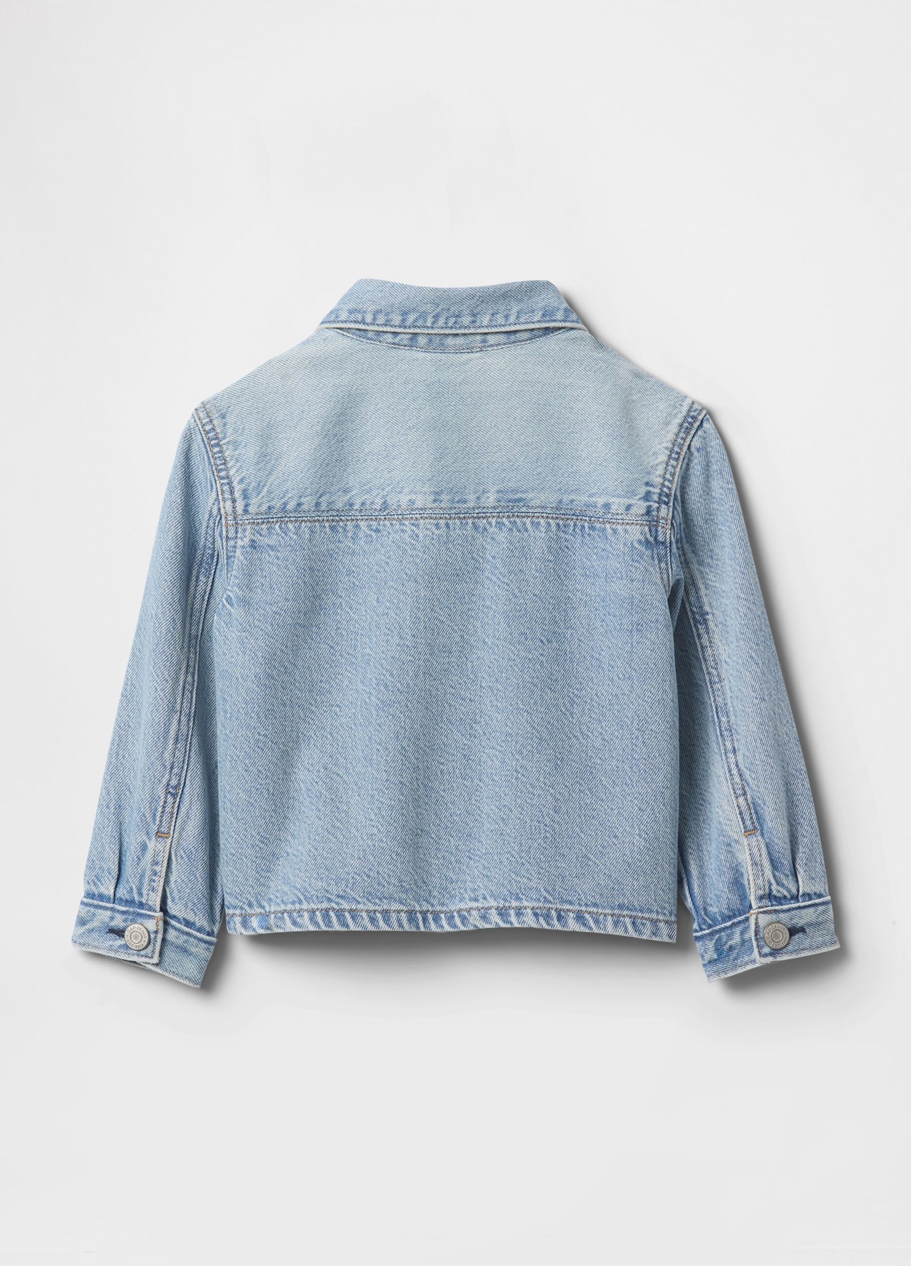 Giacca denim con logo ricamato per bimbi GAP_2