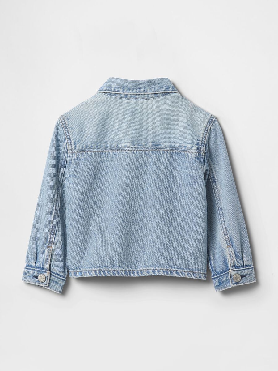 Giacca denim con logo ricamato per bimbi GAP Bimbo_2