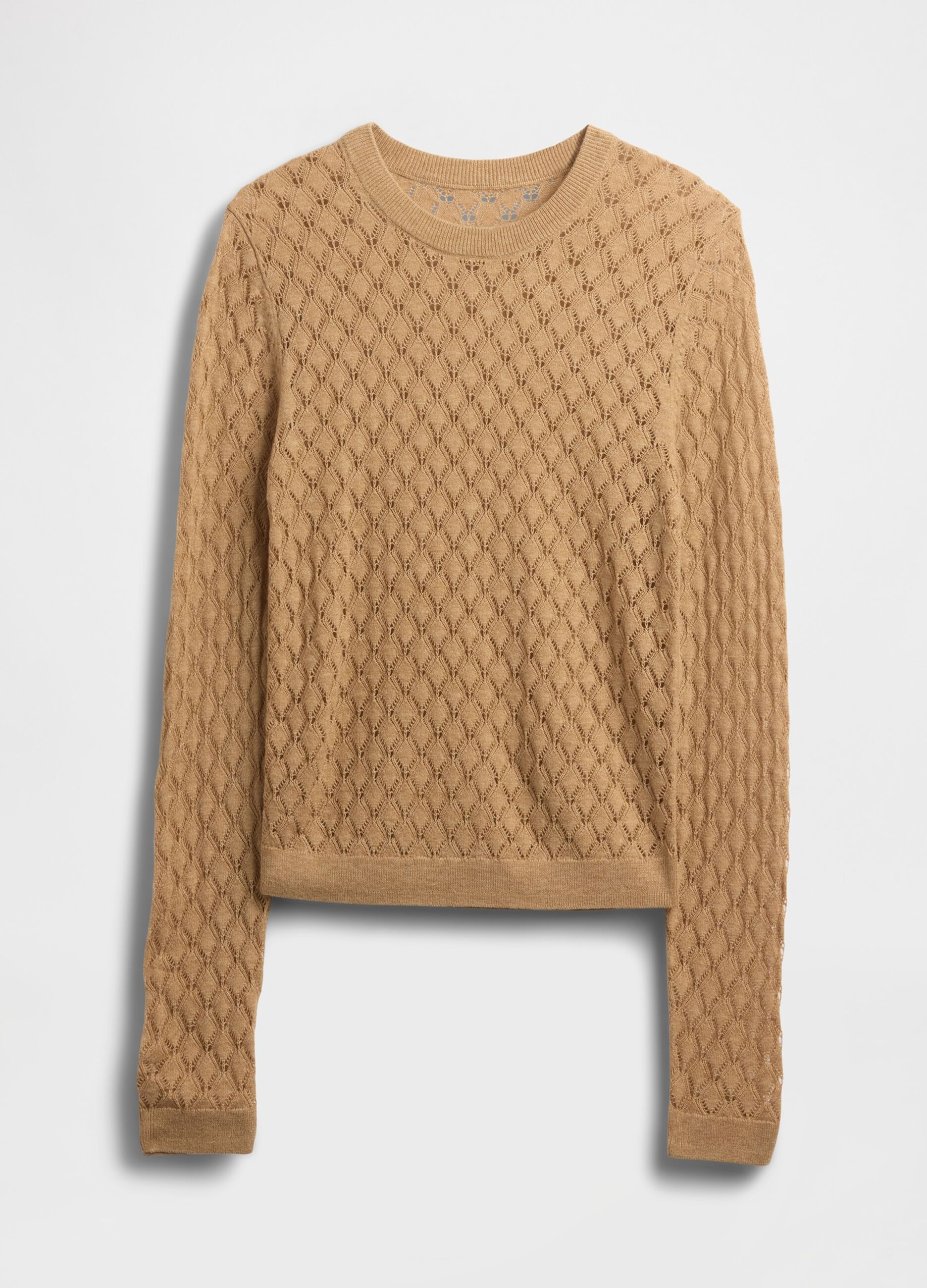Beige wool blend jumper