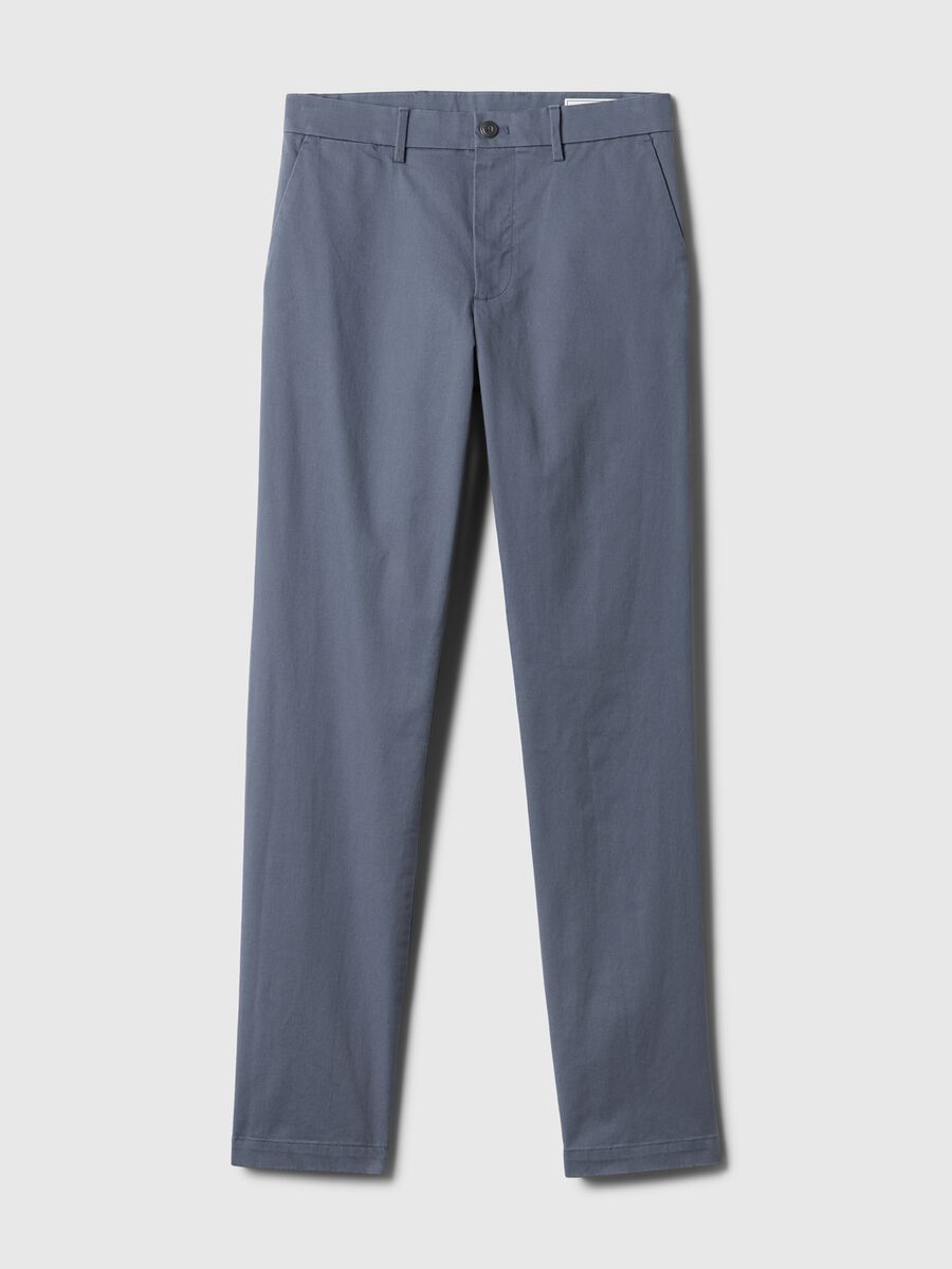 Straight-fit trousers in stretch cotton Man_4
