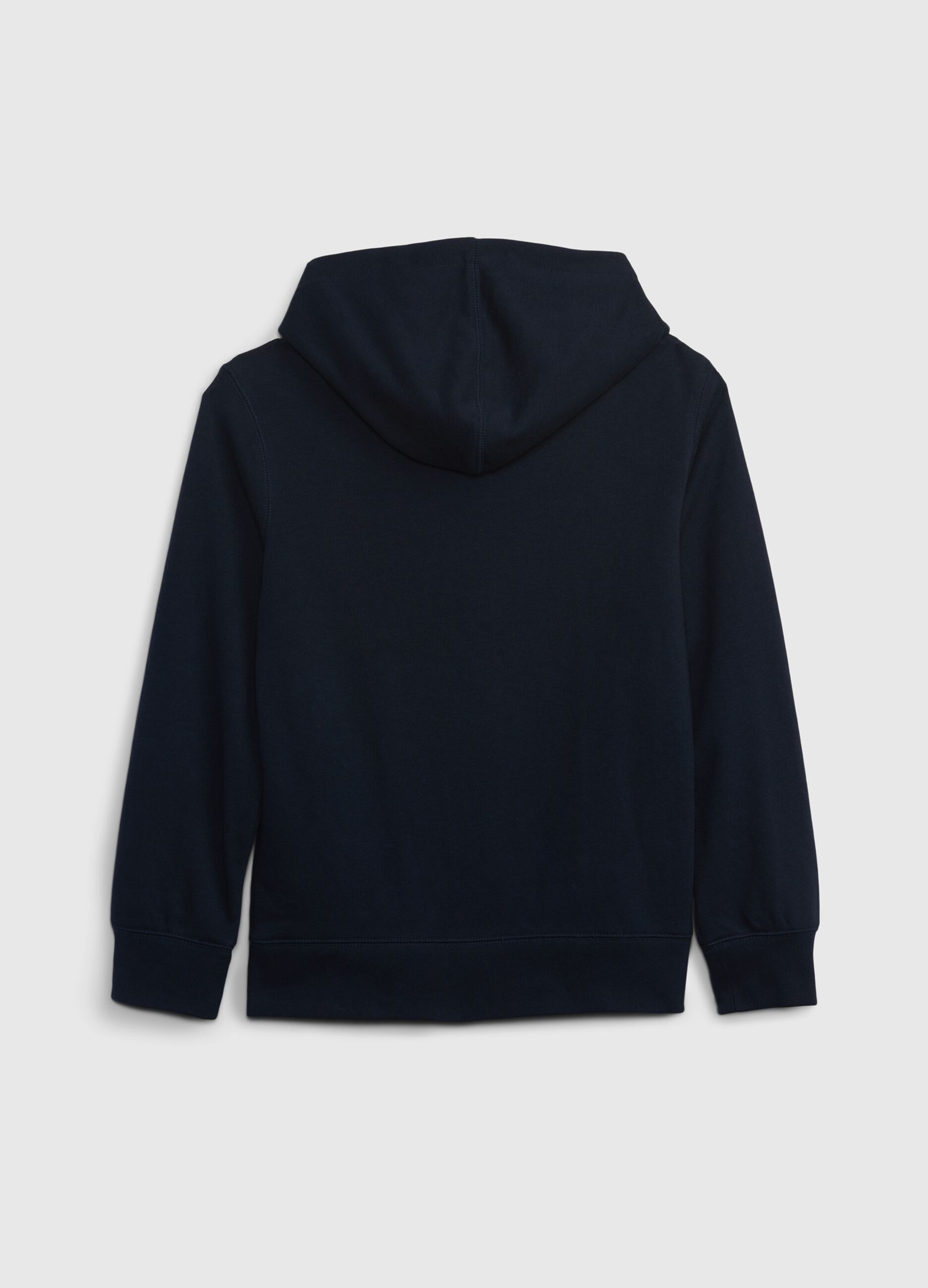 Full-zip in French Terry con ricamo logo