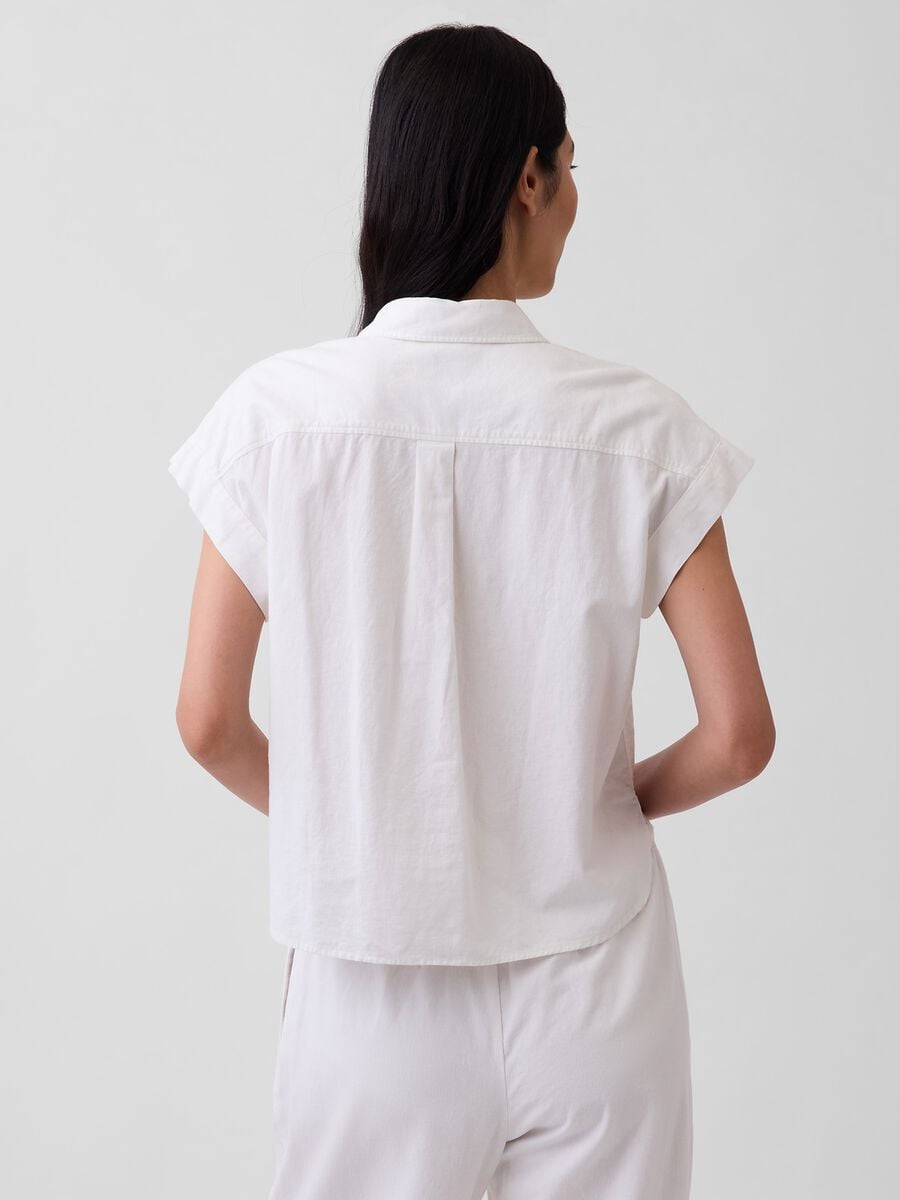 Camicia in misto lino Donna_1