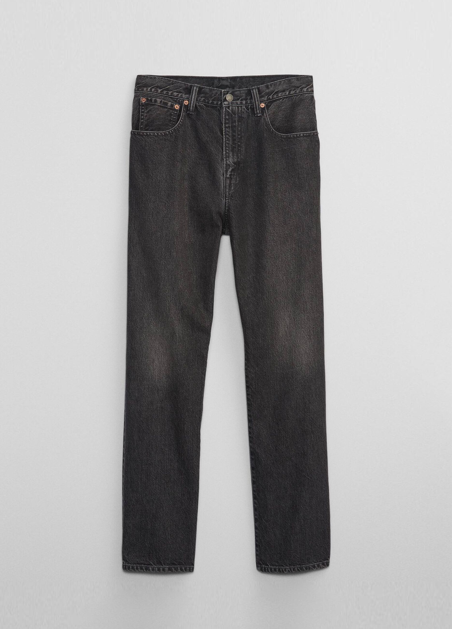 Straight-fit jeans with fading_2