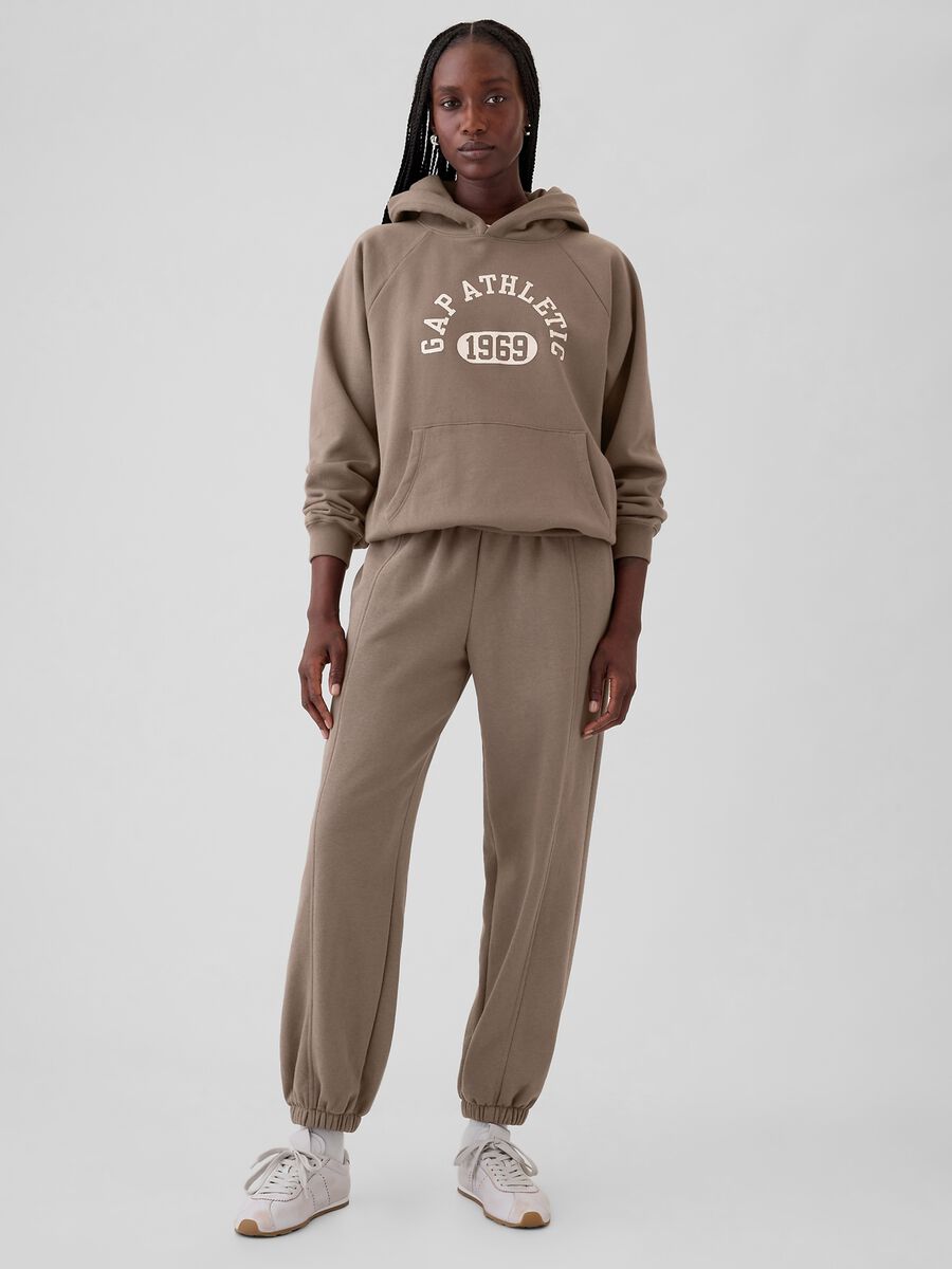Felpa con cappuccio maniche raglan Donna_1