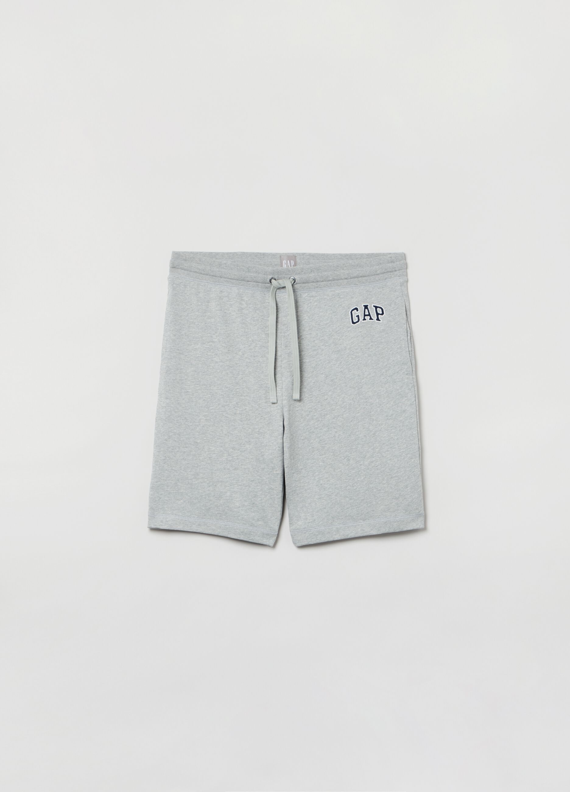 Bermuda jogger in felpa con ricamo logo