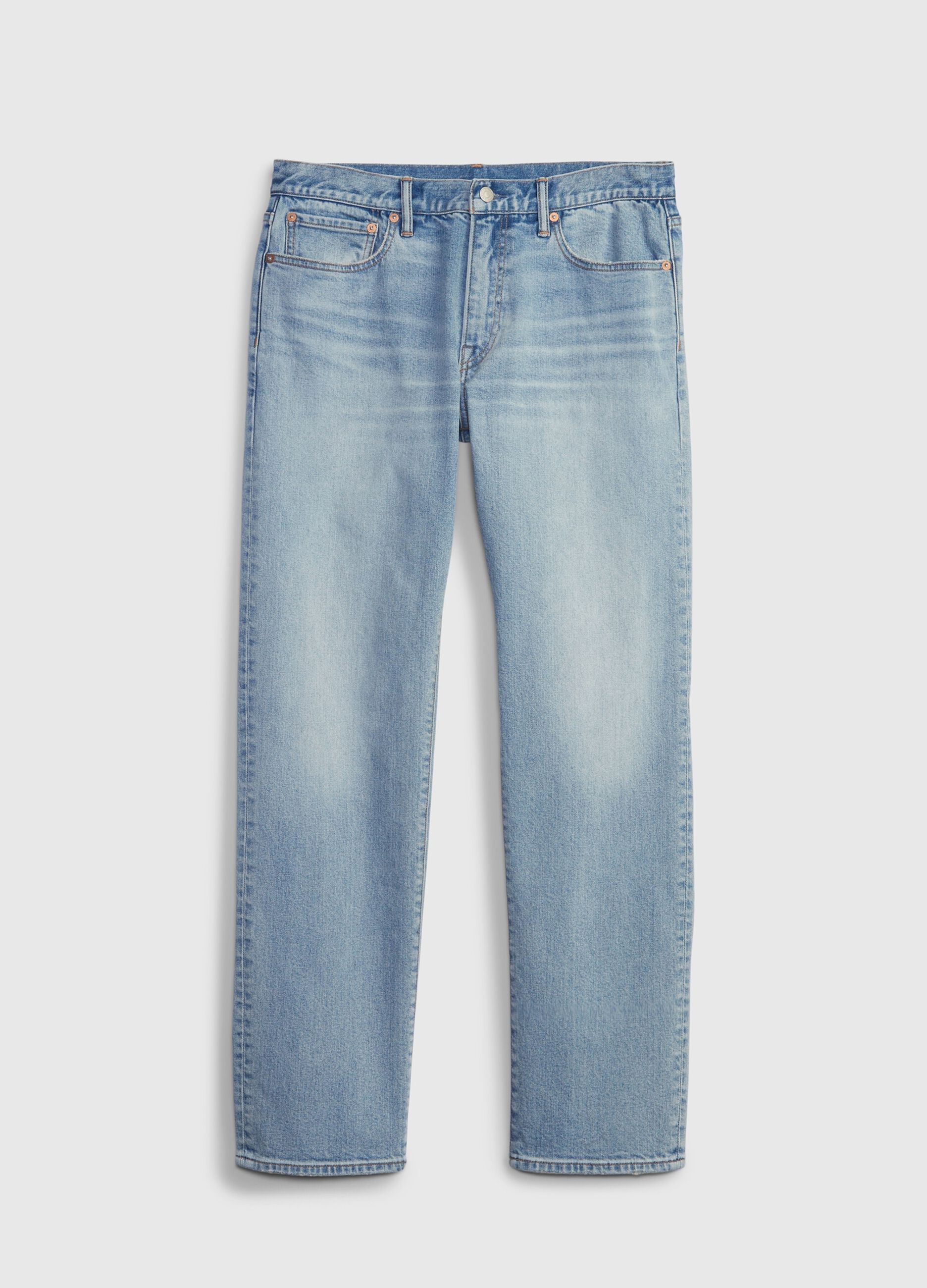 Straight-fit jeans with fading_3